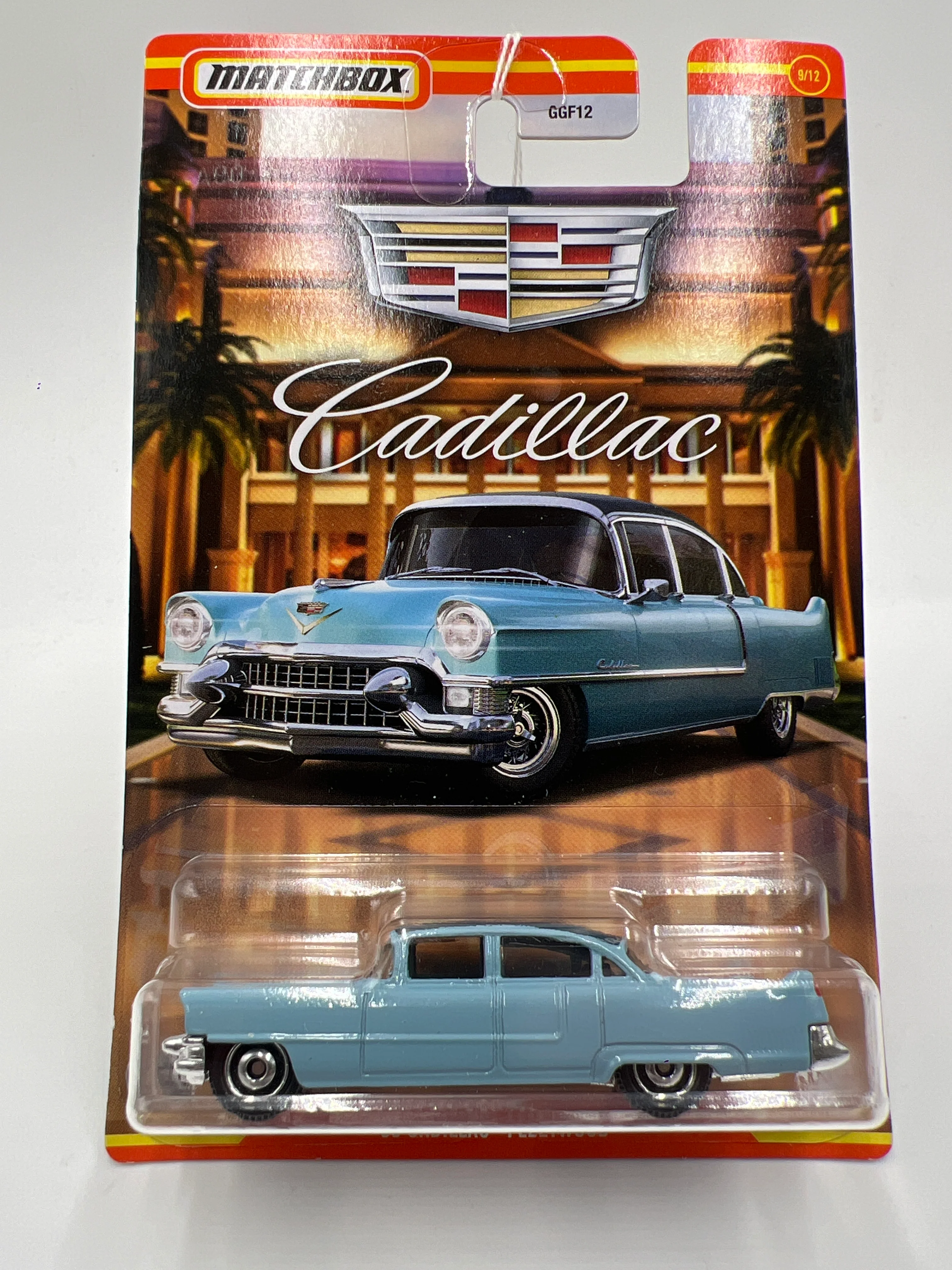 Matchbox Cadillac Series #9 55 Cadillac Fleetwood Light Blue 164E - Image 2