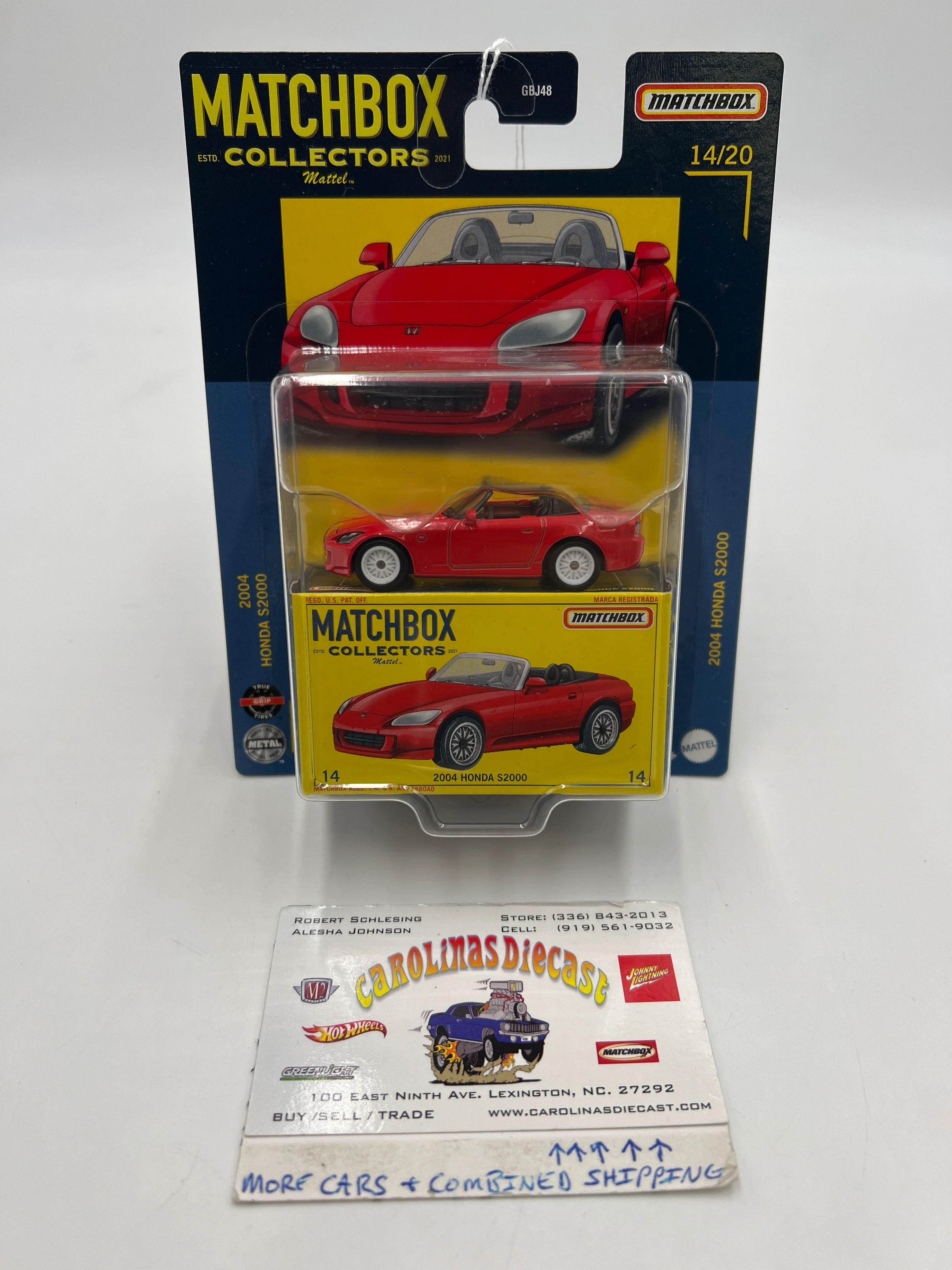 2021 Matchbox Collectors #14 2004 Honda S2000 Red 169C