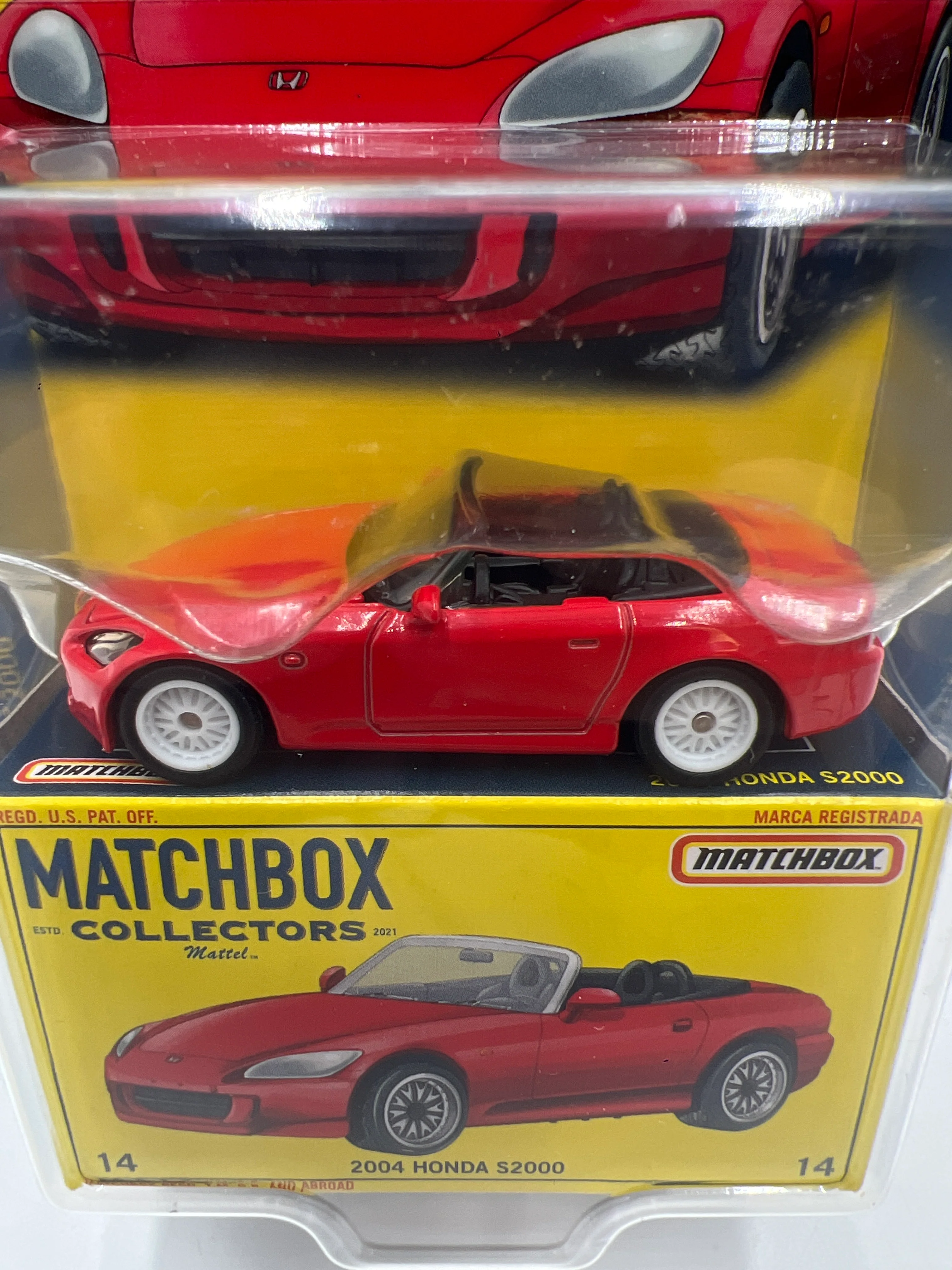 2021 Matchbox Collectors #14 2004 Honda S2000 Red 169C - Image 3