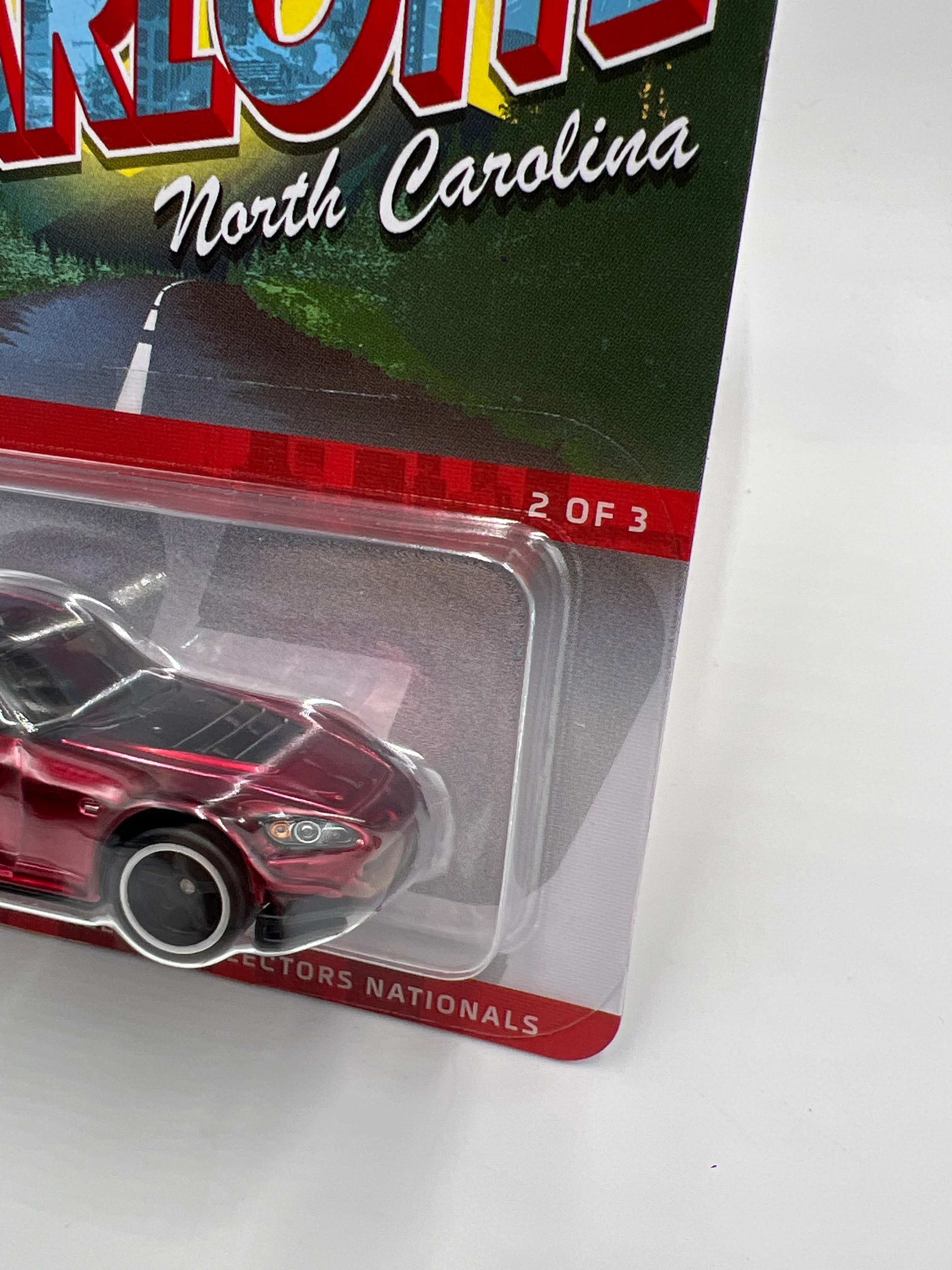 2022 Hot Wheels 22th Annual Collectors Nationals Charlotte 2949/6200 Honda S2000 Red W/Protector - Image 3