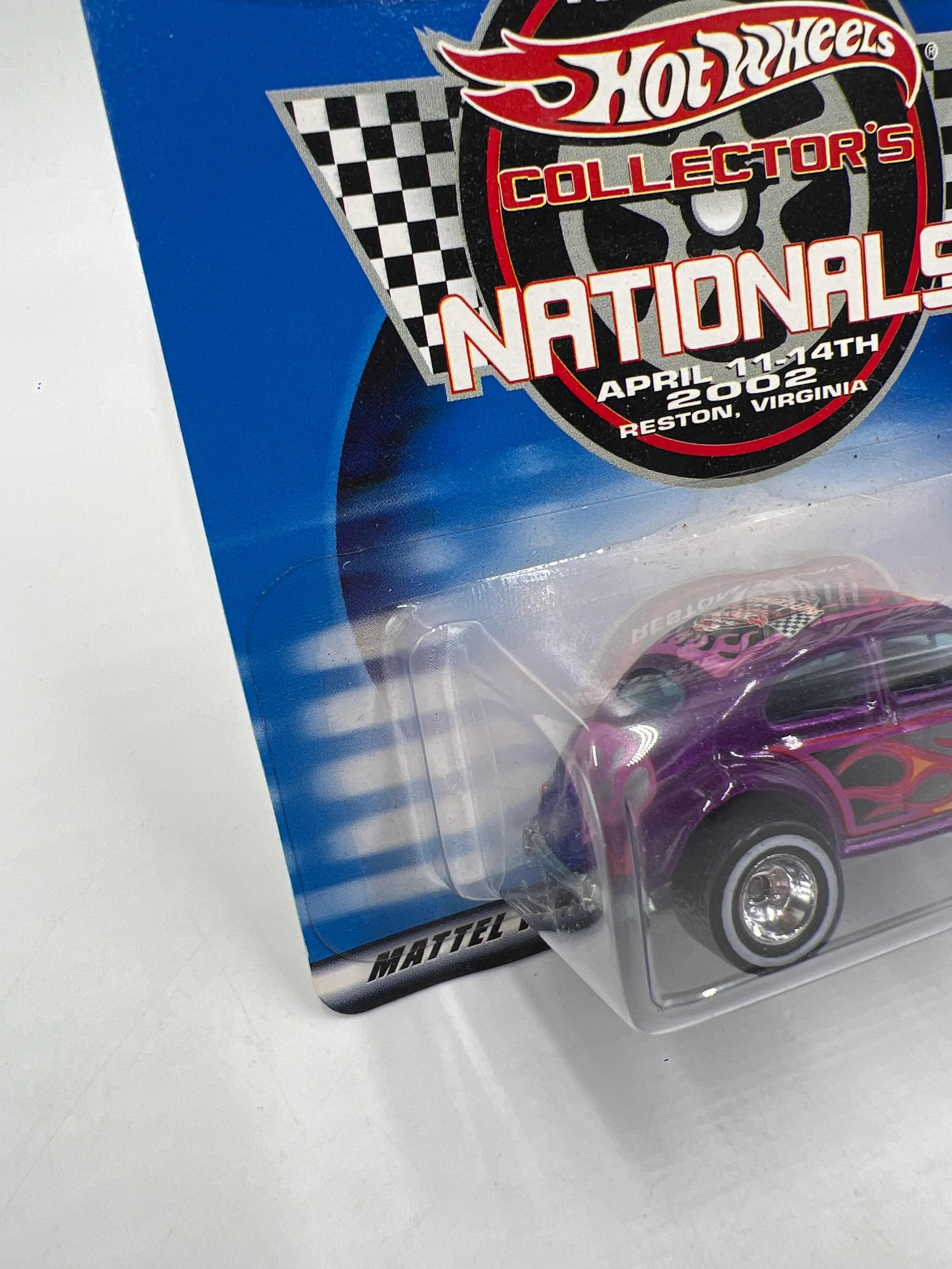 2002 Hot Wheels 2nd Annual Collectors Nationals Virginia VW Bug Purple W/Protector - Image 4