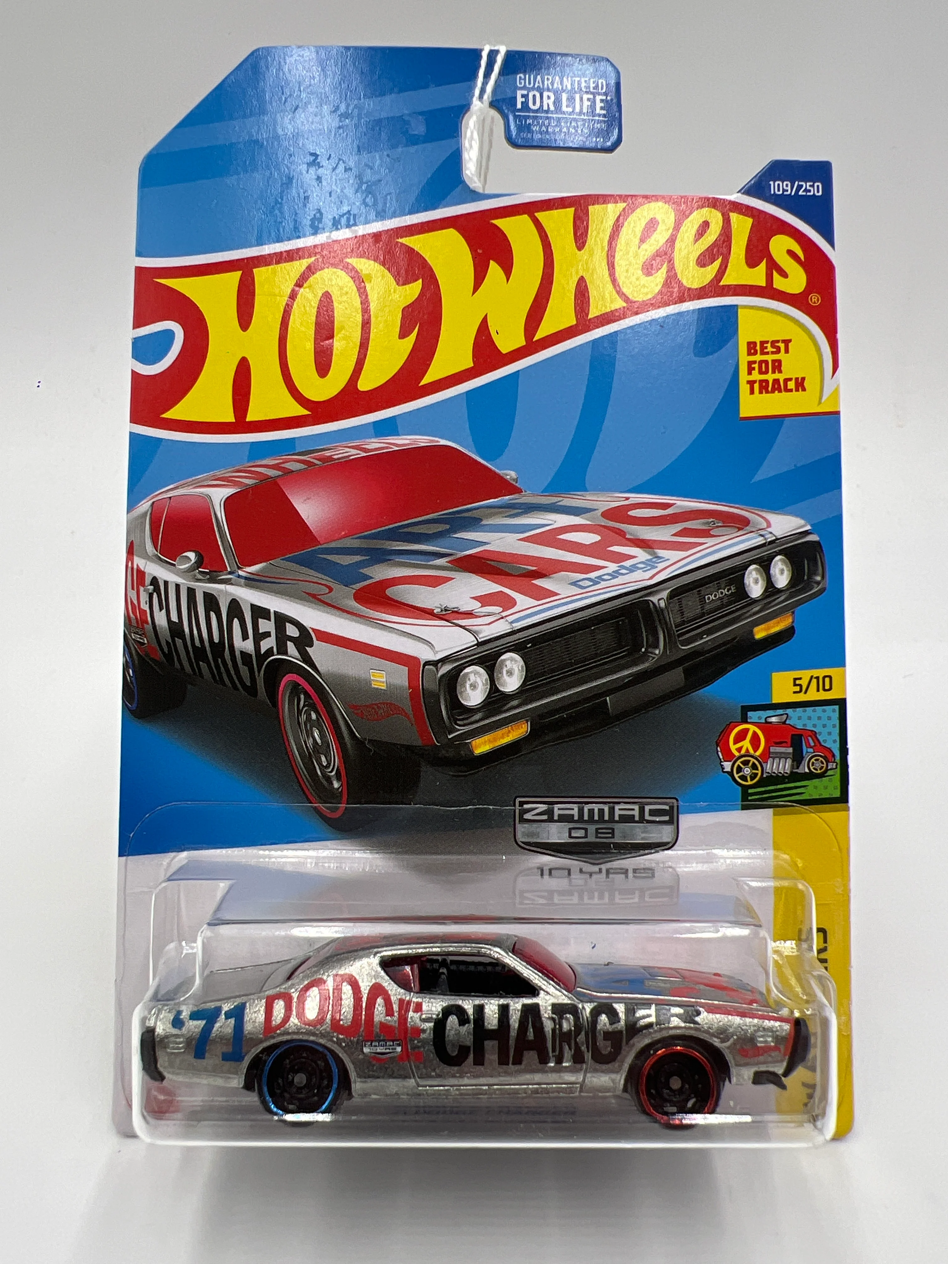 2022 Hot Wheels Art Cars Walmart Exclusive Zamac 06 #109 71 Dodge Charger 148i - Image 2