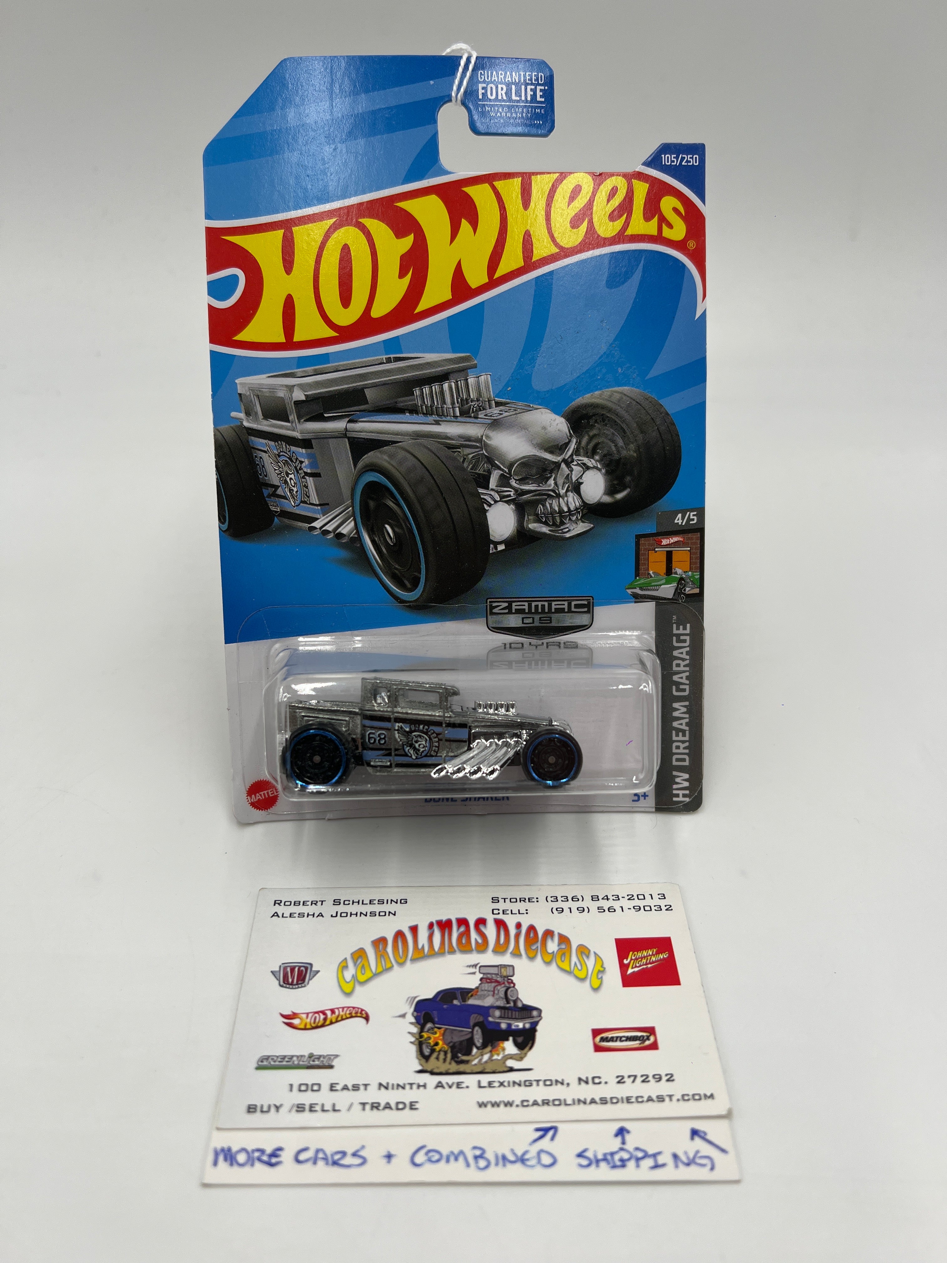 2022 Hot Wheels Dream Garage Walmart Exclusive Zamac 09 #105 Bone Shaker 150D