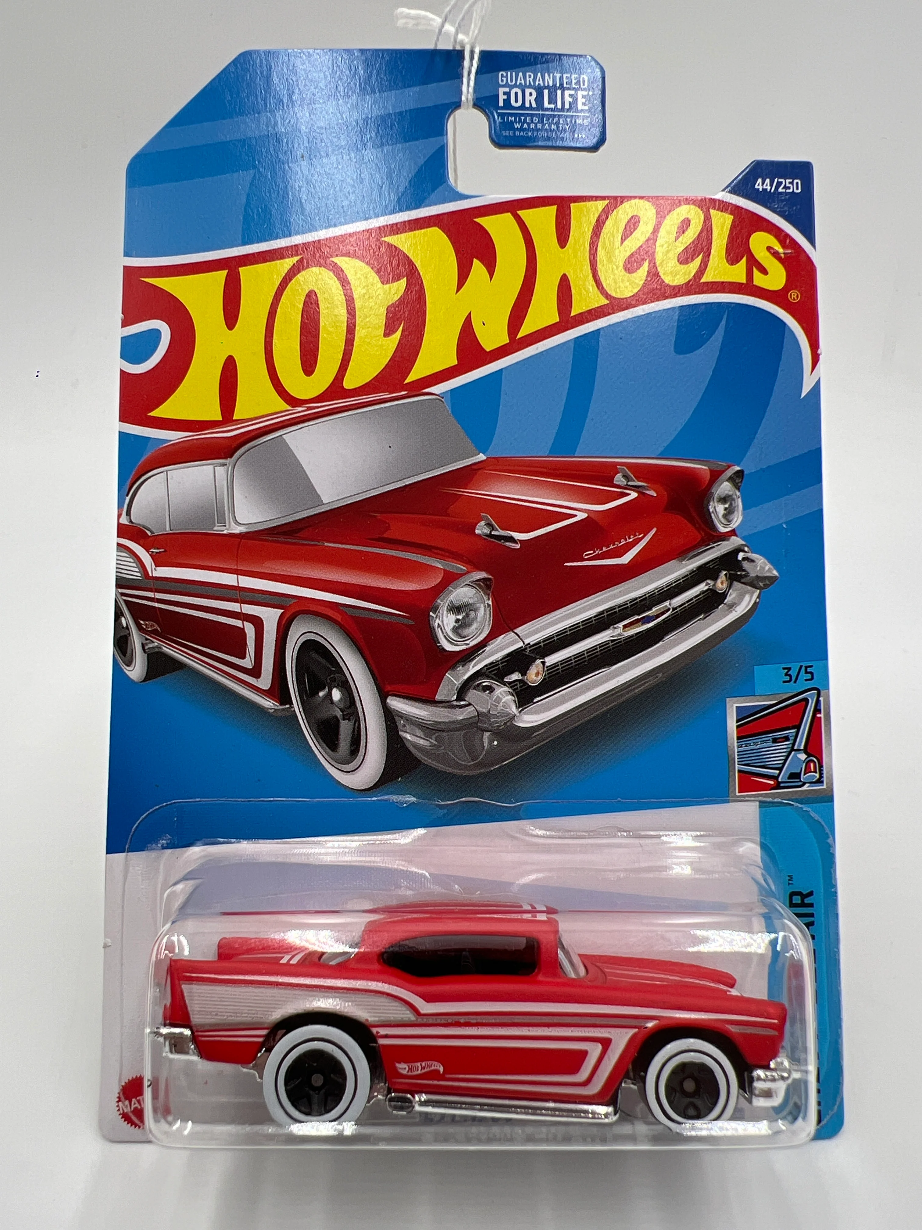 2022 Hot Wheels Chevy Bel Air #44 57 Chevy Red 17D - Image 2