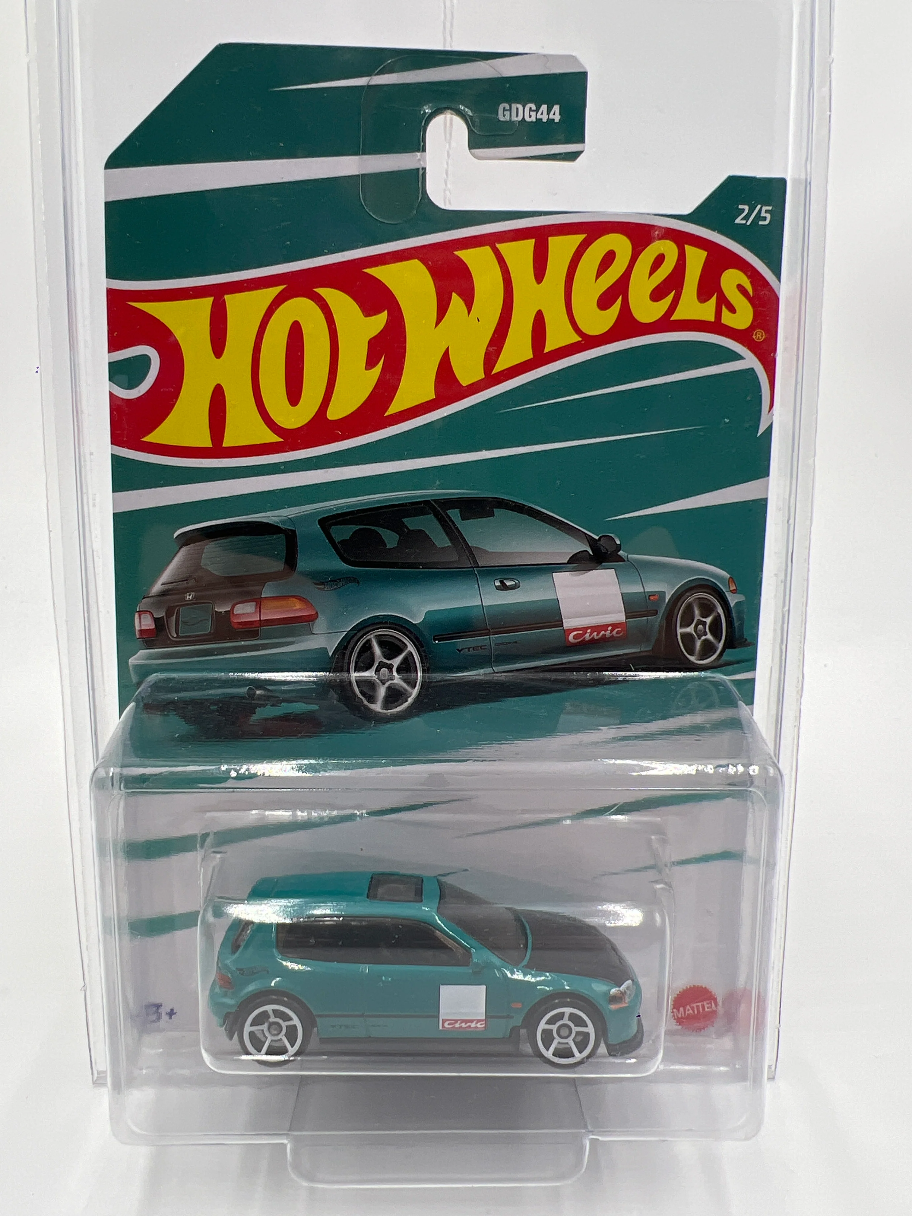2022 Hot Wheels Honda Civic Anniversary Series #2 92 Honda Civic EG Green W/Protector - Image 8
