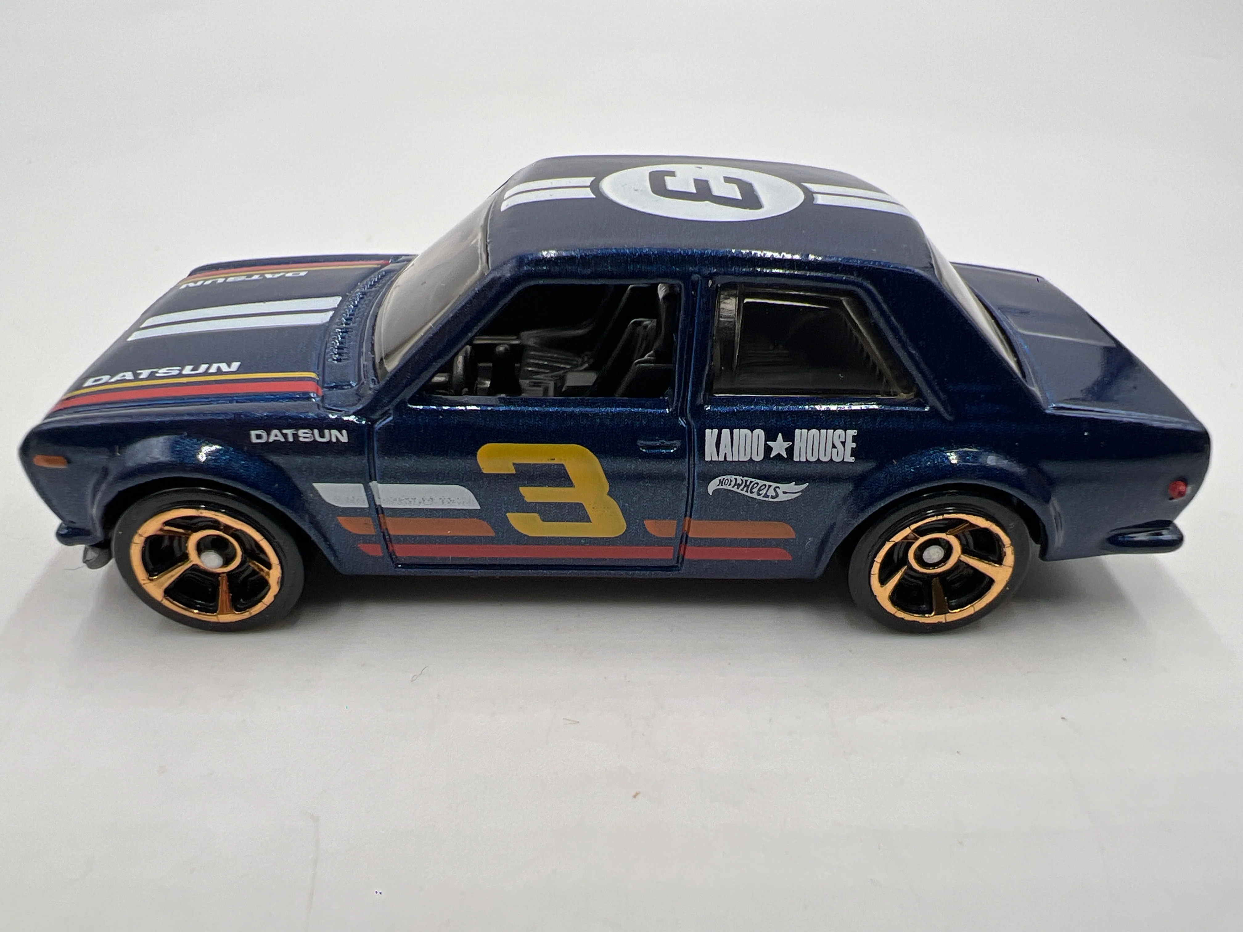 2022 Hot Wheels Mystery Models Series 1 #3 Chase 71 Datsun 510 Blue - Image 5