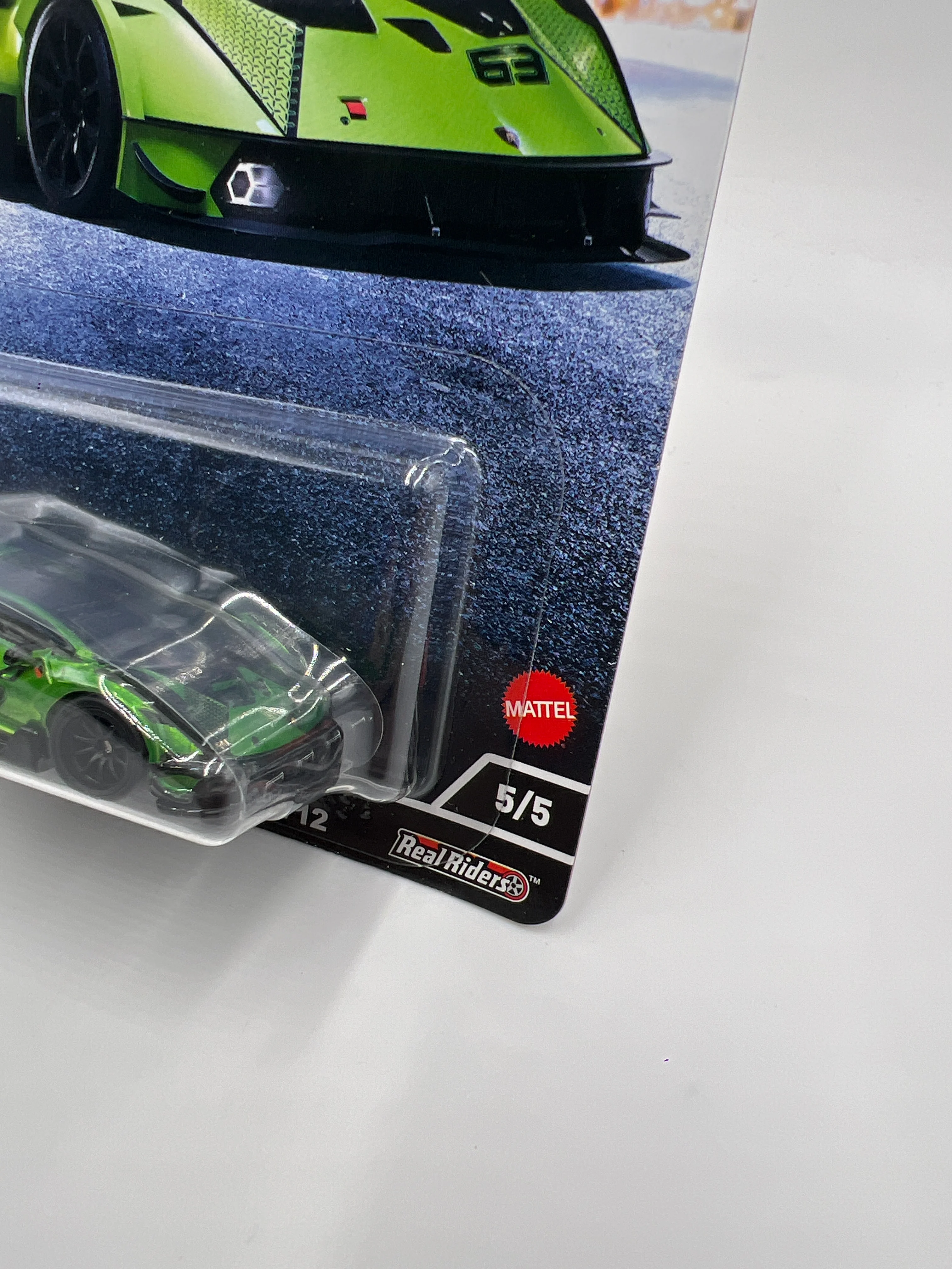 Hot Wheels Premium Exotic Envy #5 Lamborghini Essenza SCV12 Green 246A - Image 3