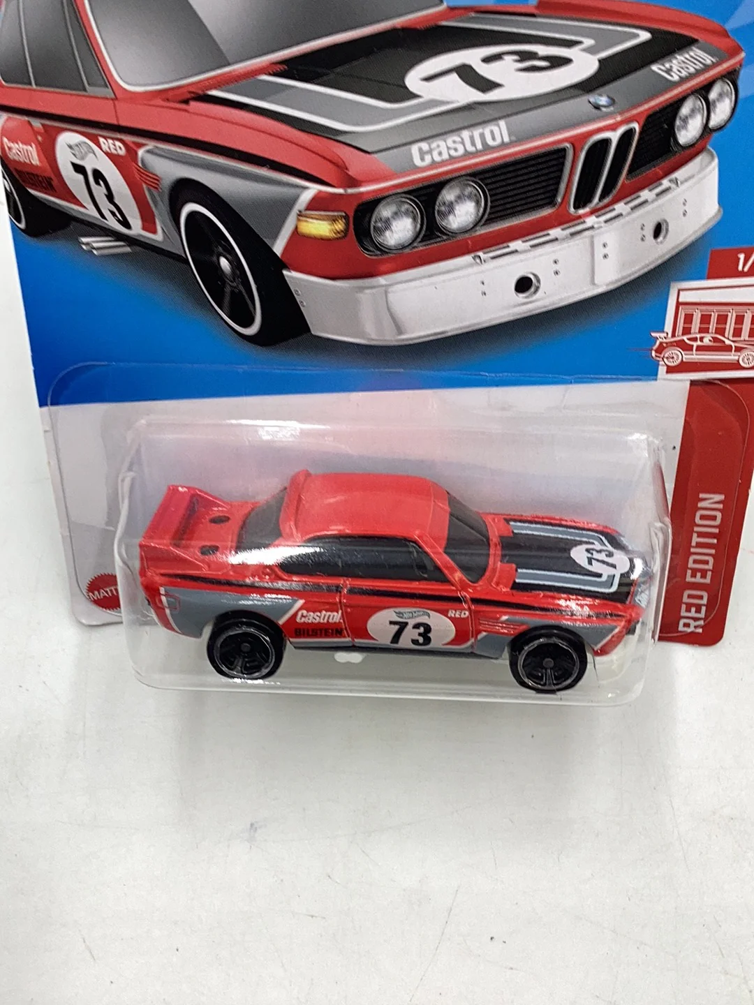2022 Hot Wheels Red edition #34 73 BMW 3.0 CSL Race Car 150A - Image 6