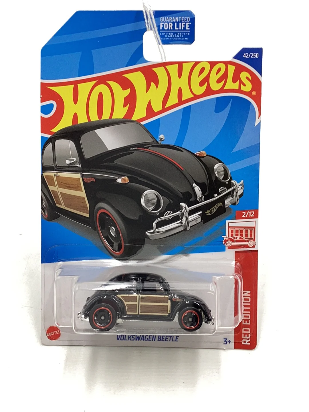 2022 Hot wheels Red edition Volkswagen Beetle #42 151B - Image 2