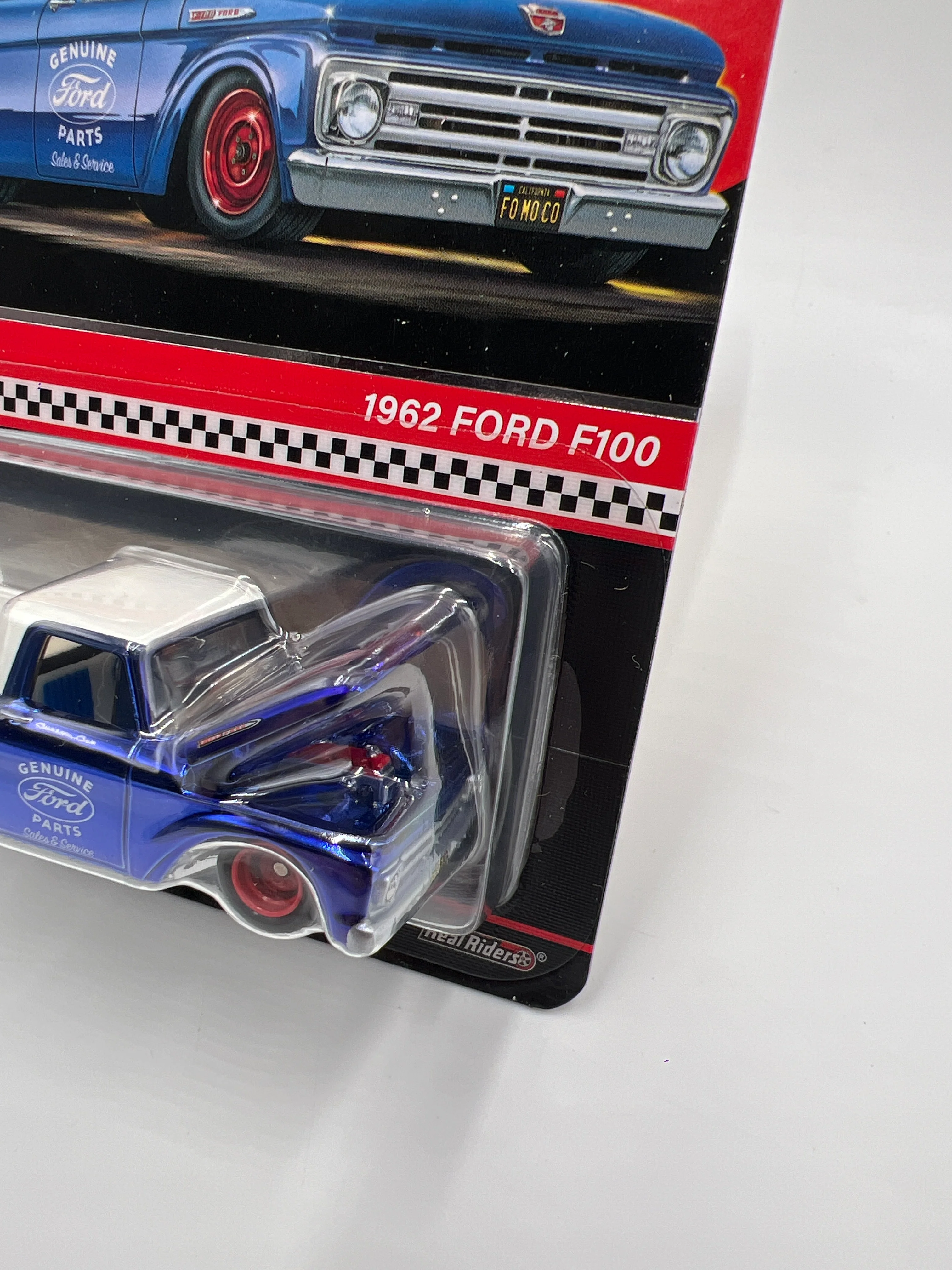 Hot Wheels RLC #10715/30000 1962 Ford F100 Blue W/Protector - Image 3