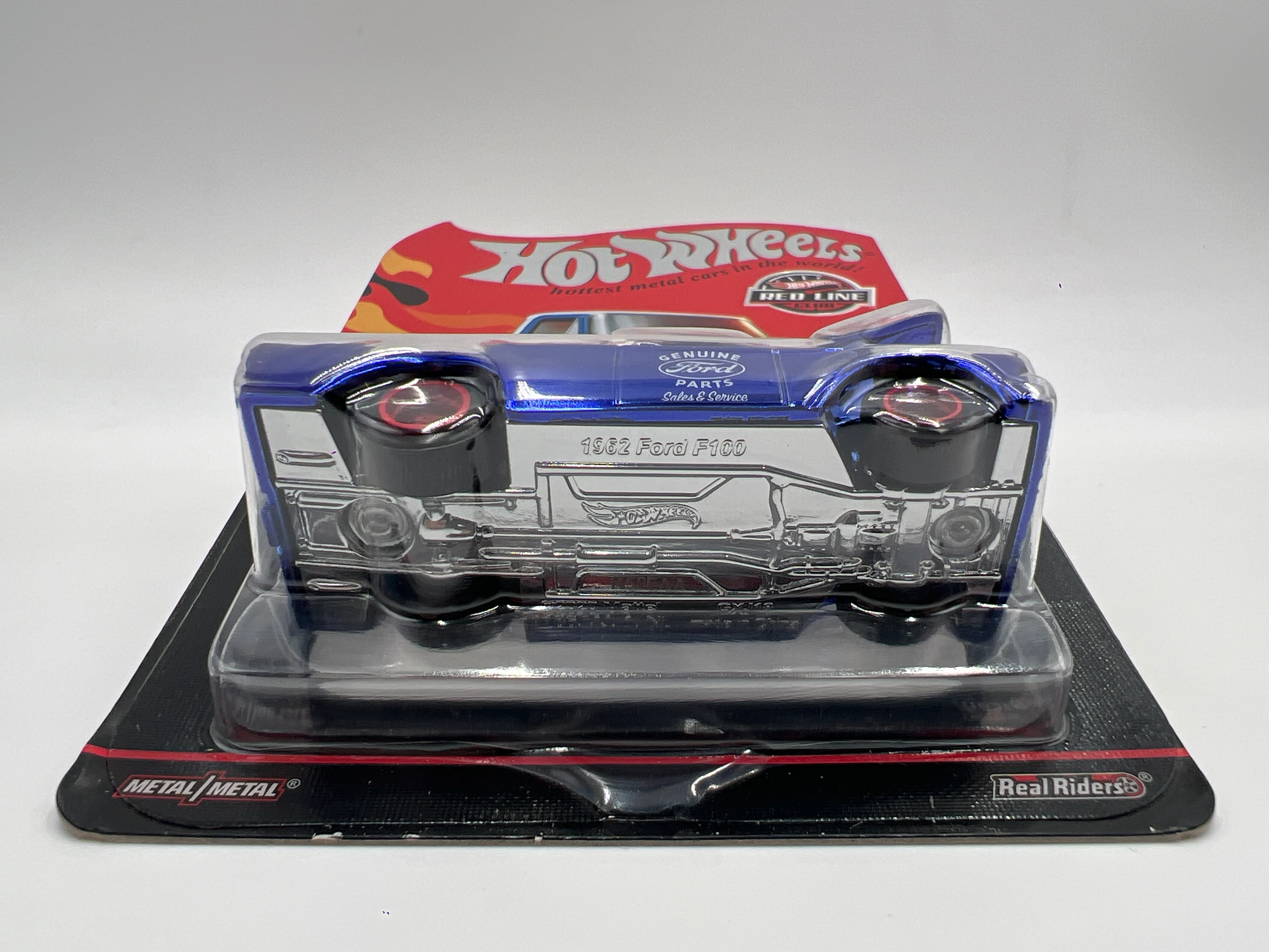 Hot Wheels RLC #10715/30000 1962 Ford F100 Blue W/Protector - Image 5