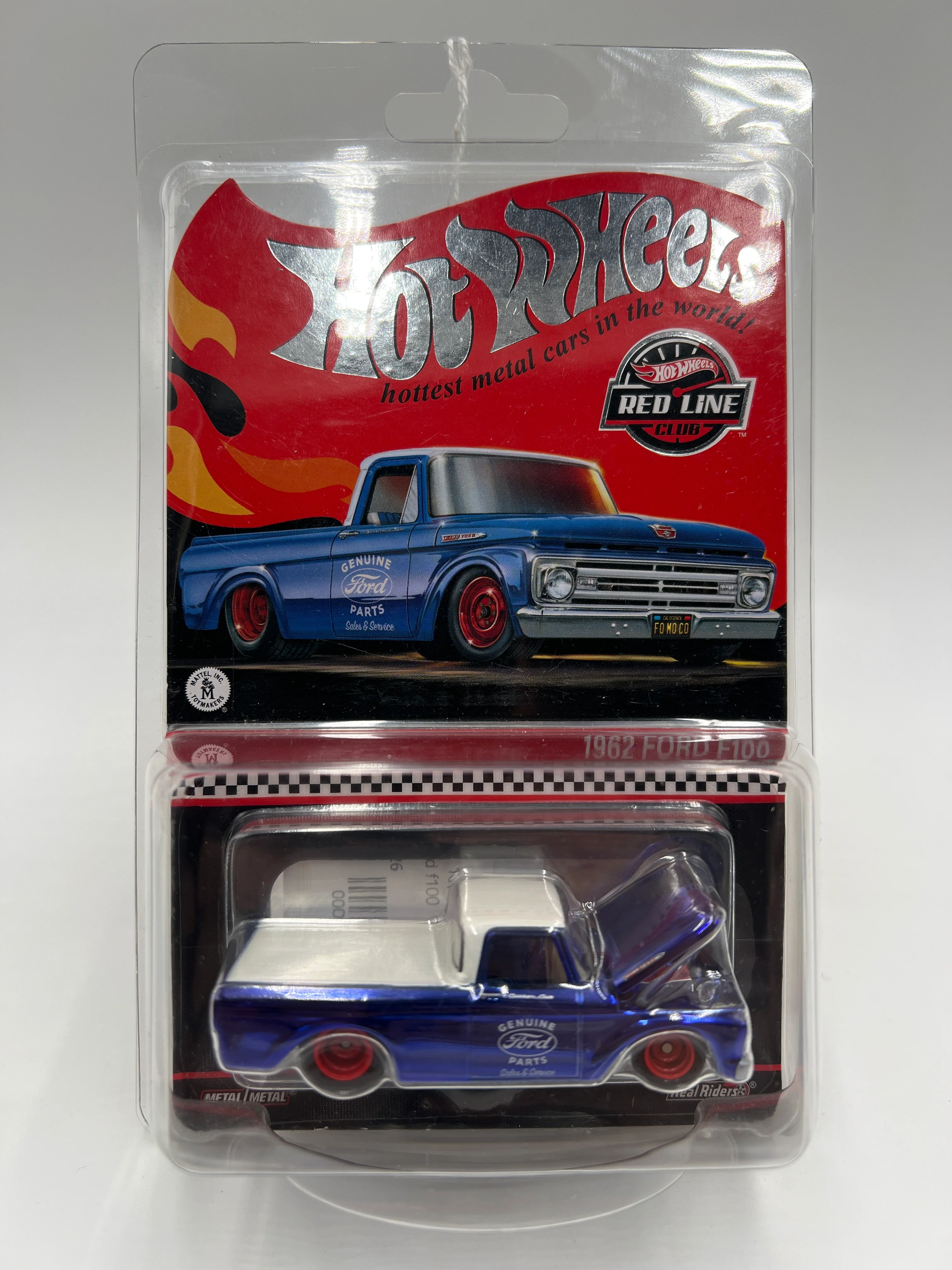 Hot Wheels RLC #10715/30000 1962 Ford F100 Blue W/Protector - Image 8