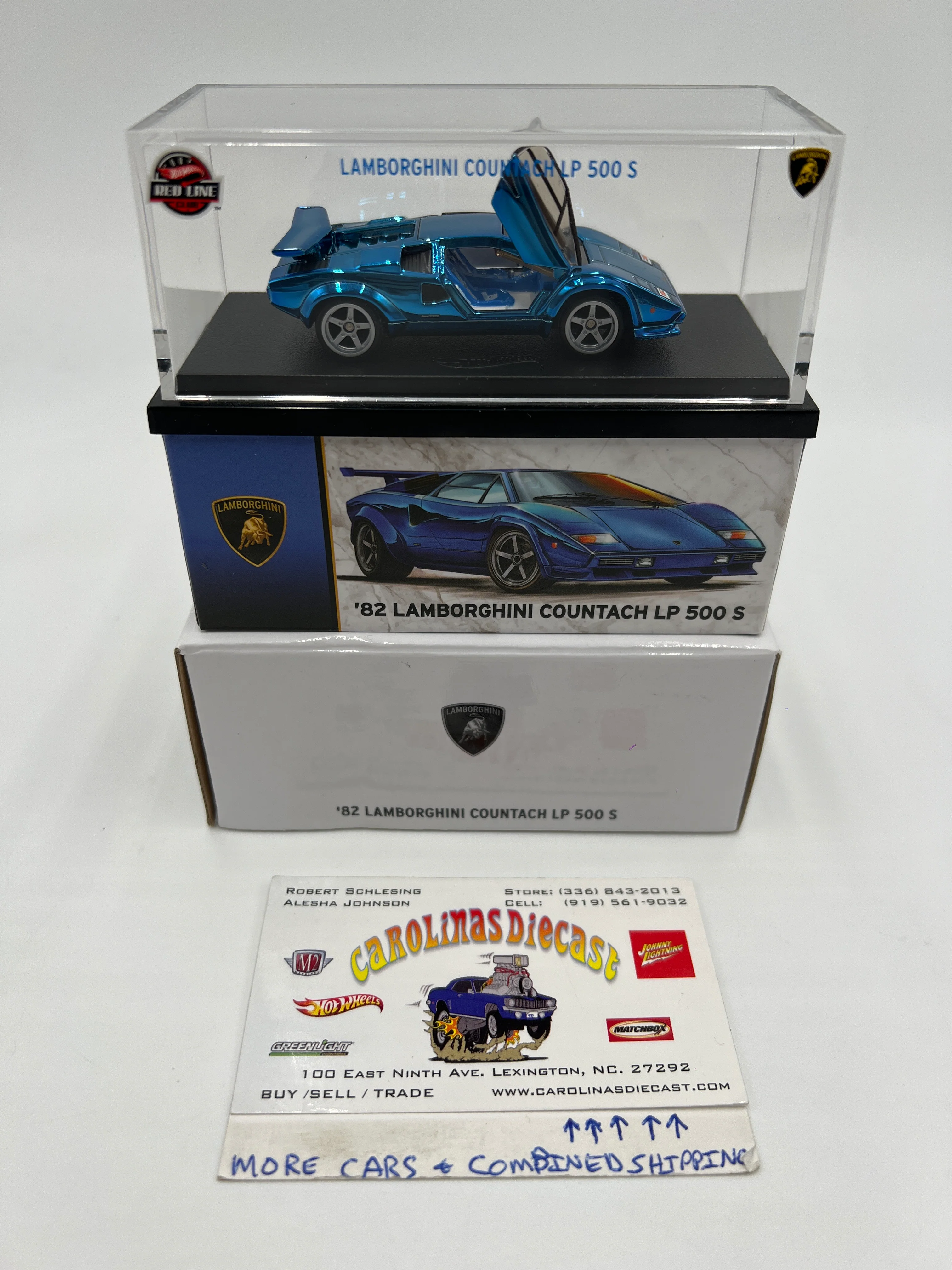2022 Hot Wheels RLC sELECTIONs 82 Lamborghini Countach LP 500 S Blue