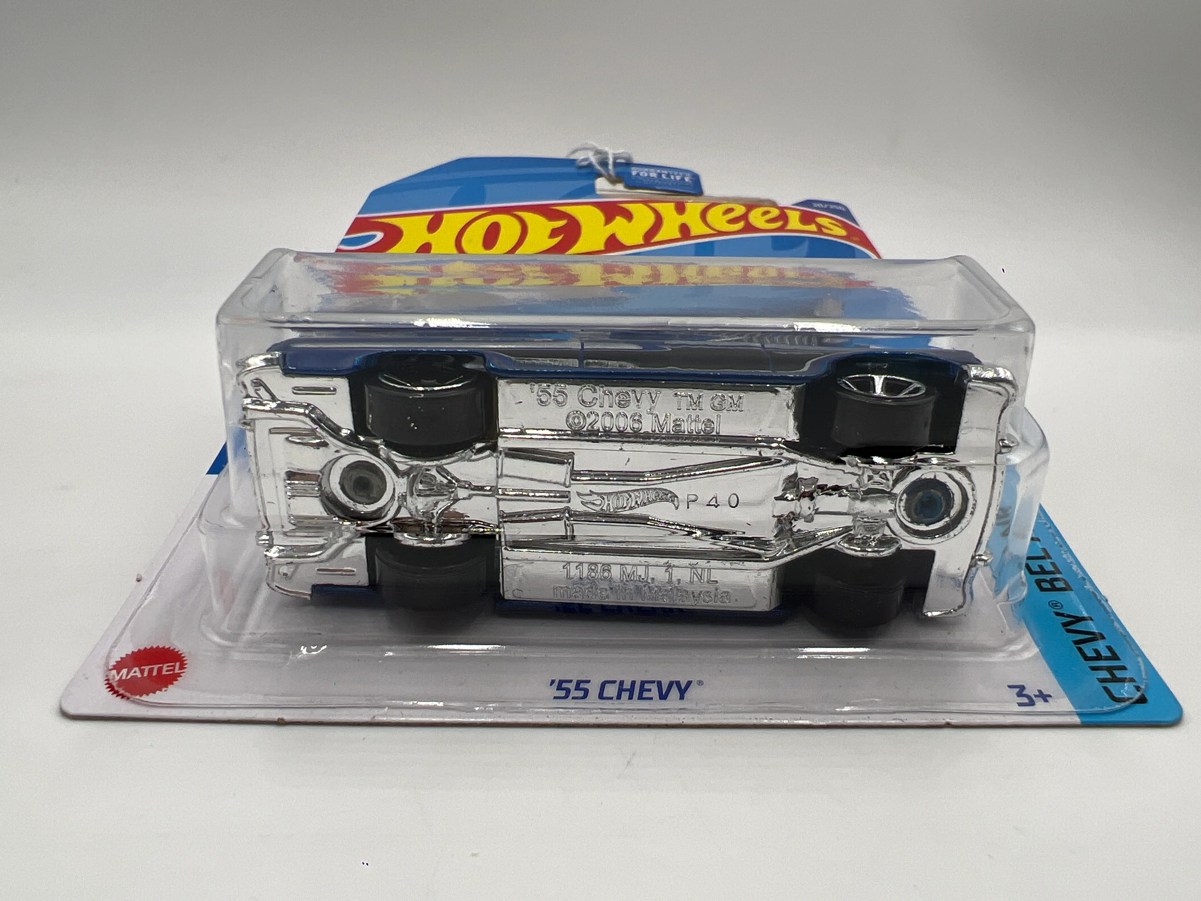 2022 Hot Wheels Chevy Bel Air #20 55 Chevy Blue 10B - Image 6