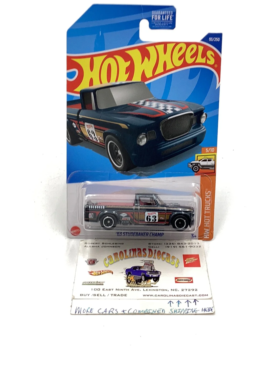 2022  hot wheels super treasure hunt 63 Studebaker Champ W/ Protector
