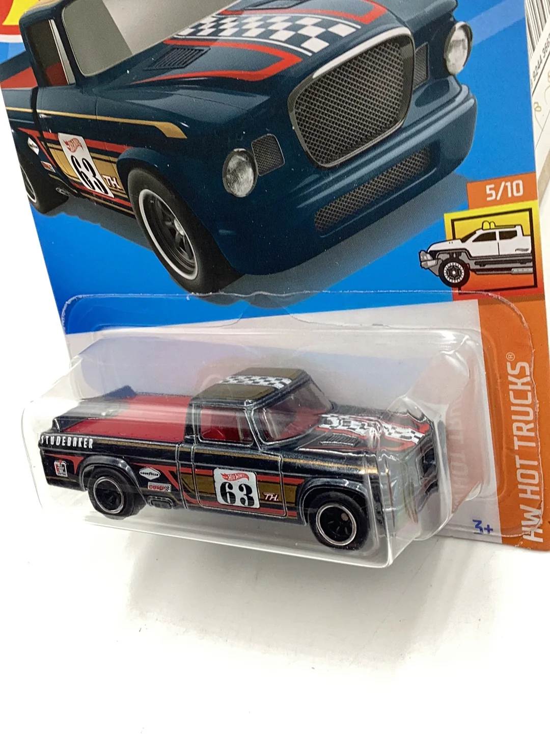 2022  hot wheels super treasure hunt 63 Studebaker Champ W/ Protector - Image 4