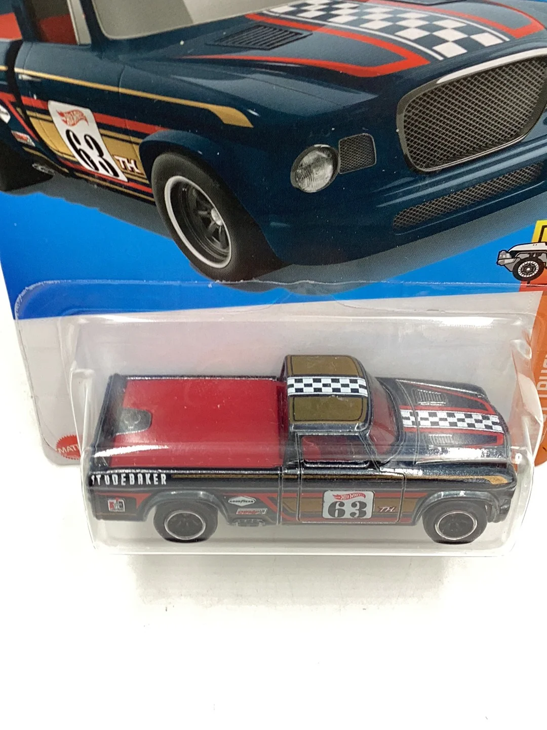 2022  hot wheels super treasure hunt 63 Studebaker Champ W/ Protector - Image 5