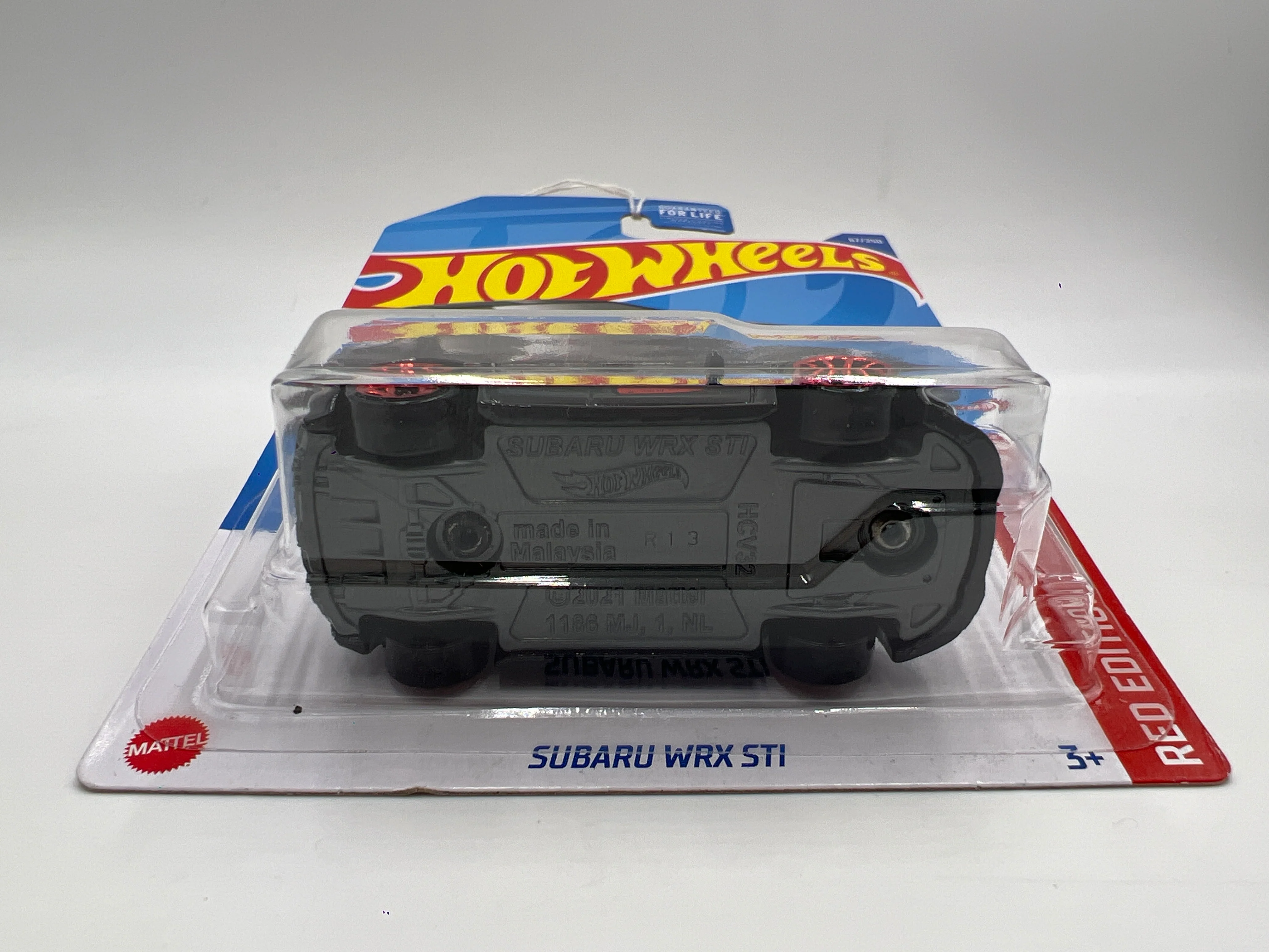 2022 Hot Wheels Target Exclusive Red Edition #67 Subaru WRX STI Black 149A - Image 5