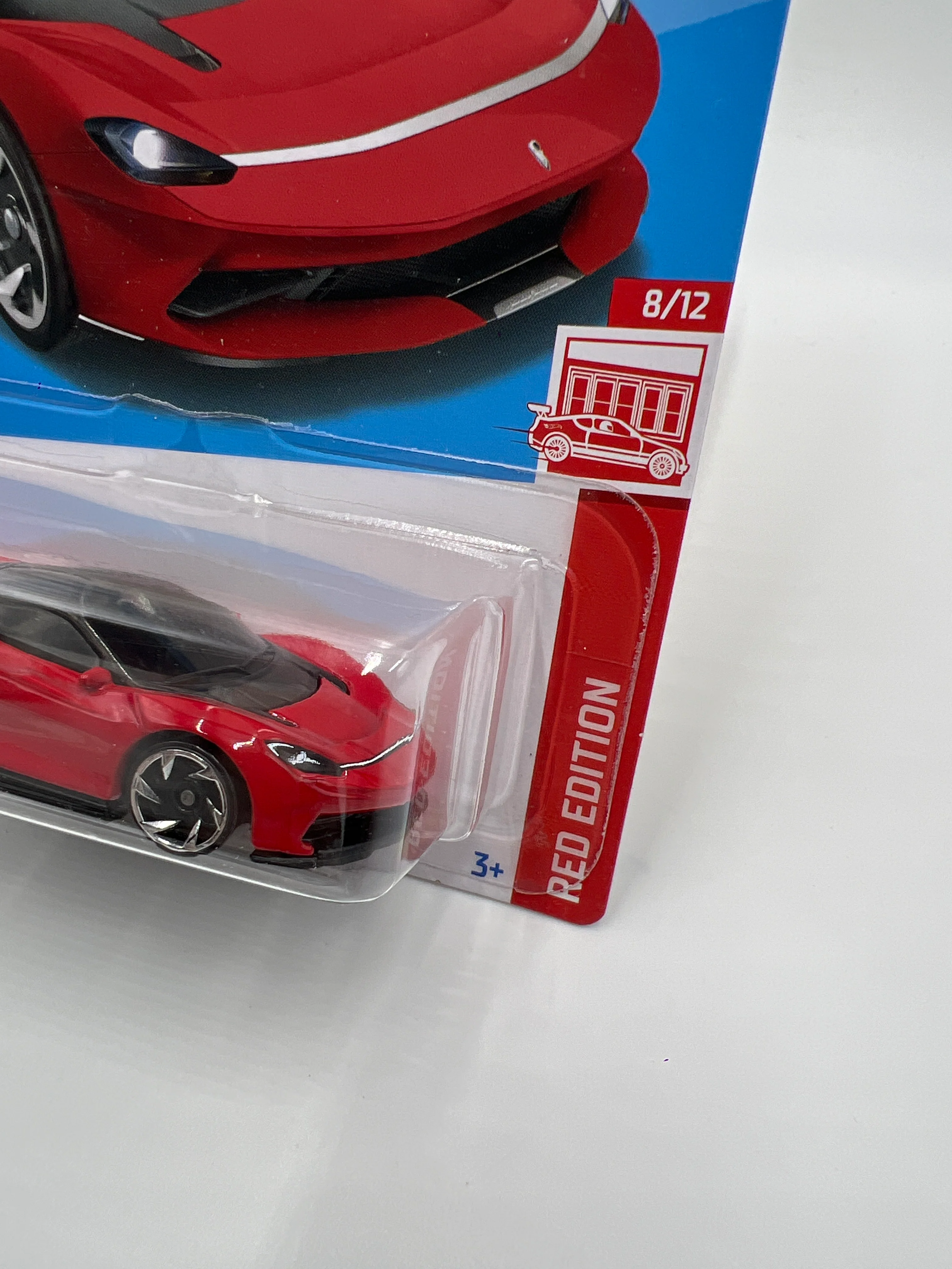 2022 Hot Wheels Target Exclusive Red Edition #171 Automobili Pininfarina Battista Red 147C - Image 3