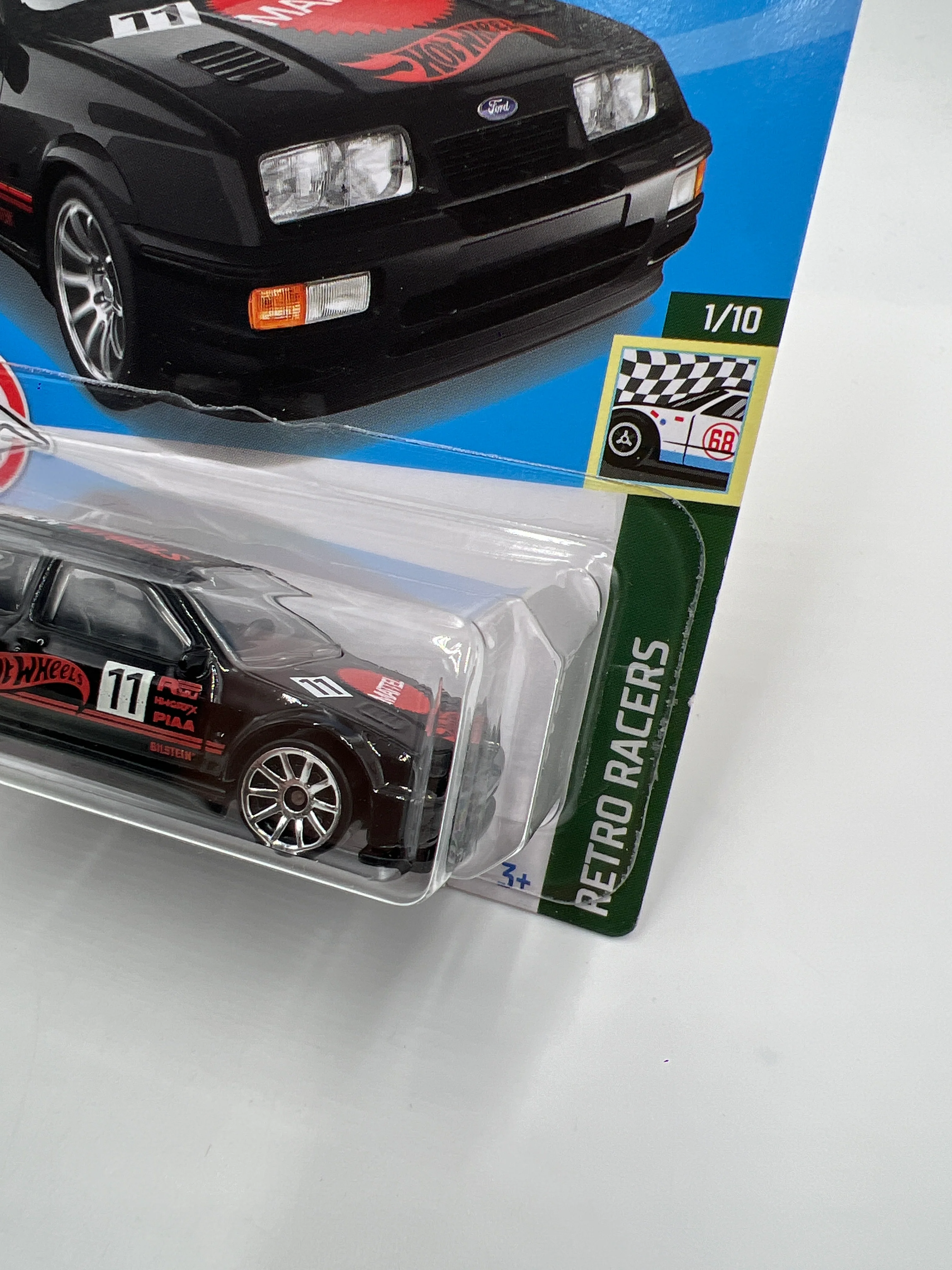 2022 Hot Wheels Retro Racers #33 87 Ford Sierra Cosworth Black 24G - Image 3