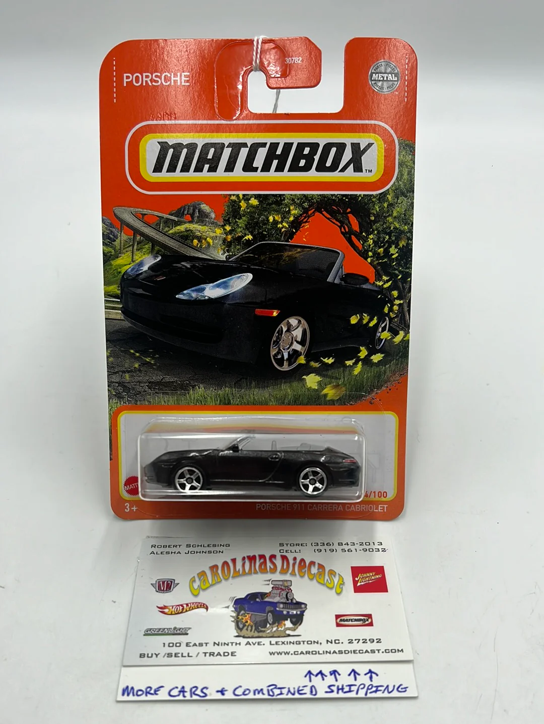 Matchbox Porsche 911 Carrera Cabriolet Black 54/100 99G