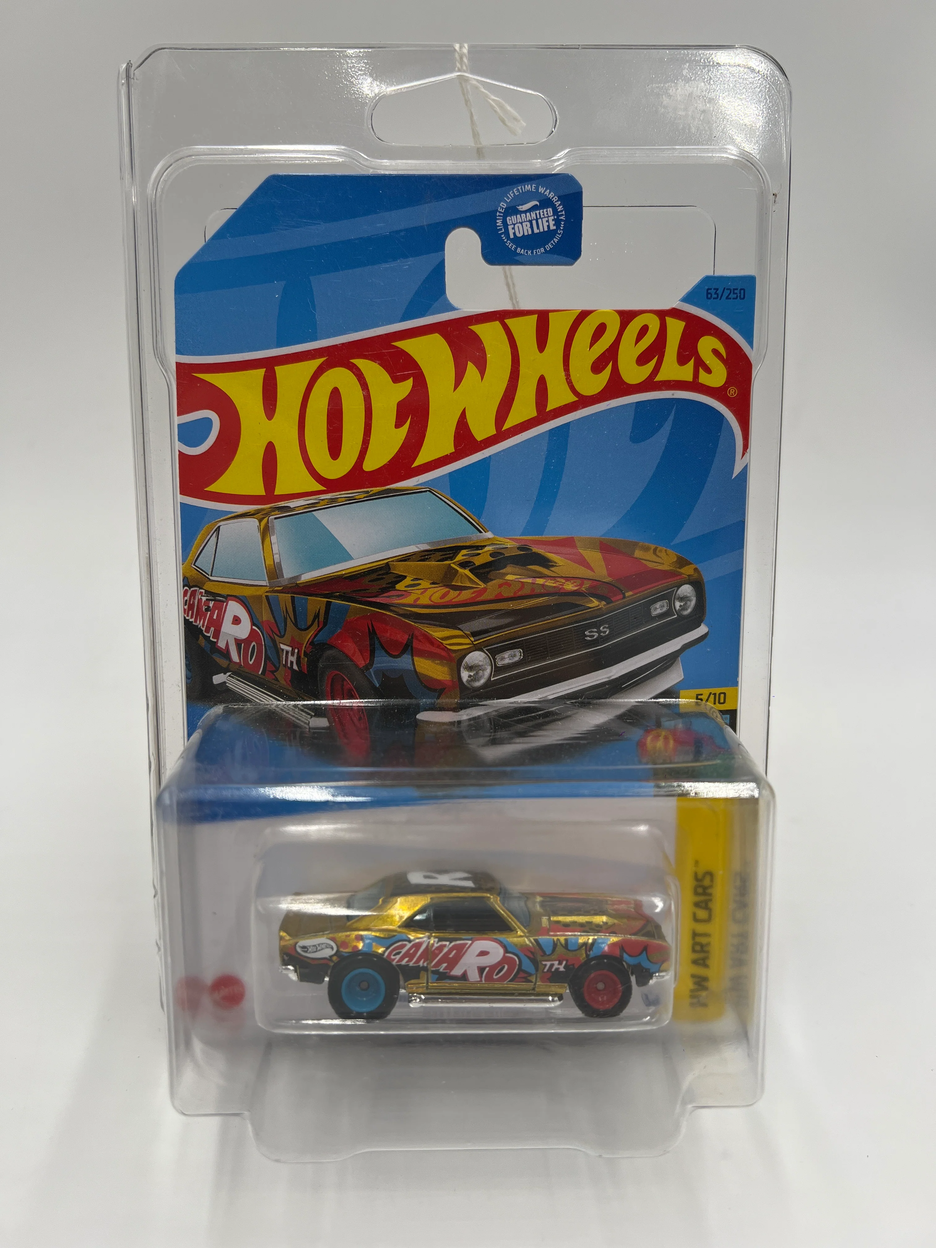 2023 Hot Wheels Super Treasure Hunt #63 68 Copo Camaro Gold W/Protector - Image 7