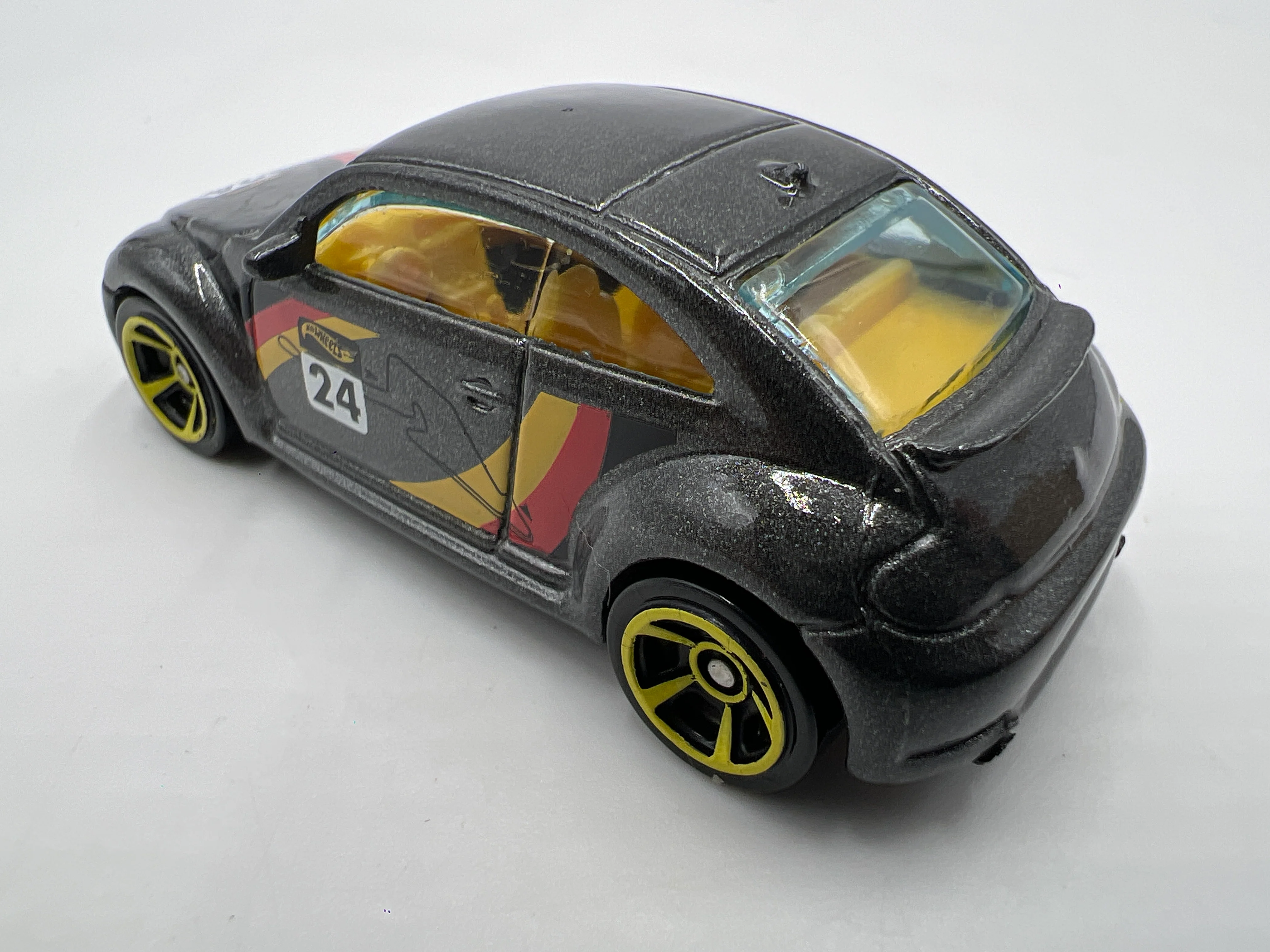 2022 Hot Wheels Mystery Models Series 3 #3 Chase Volkswagen Beetle Gray - Image 3
