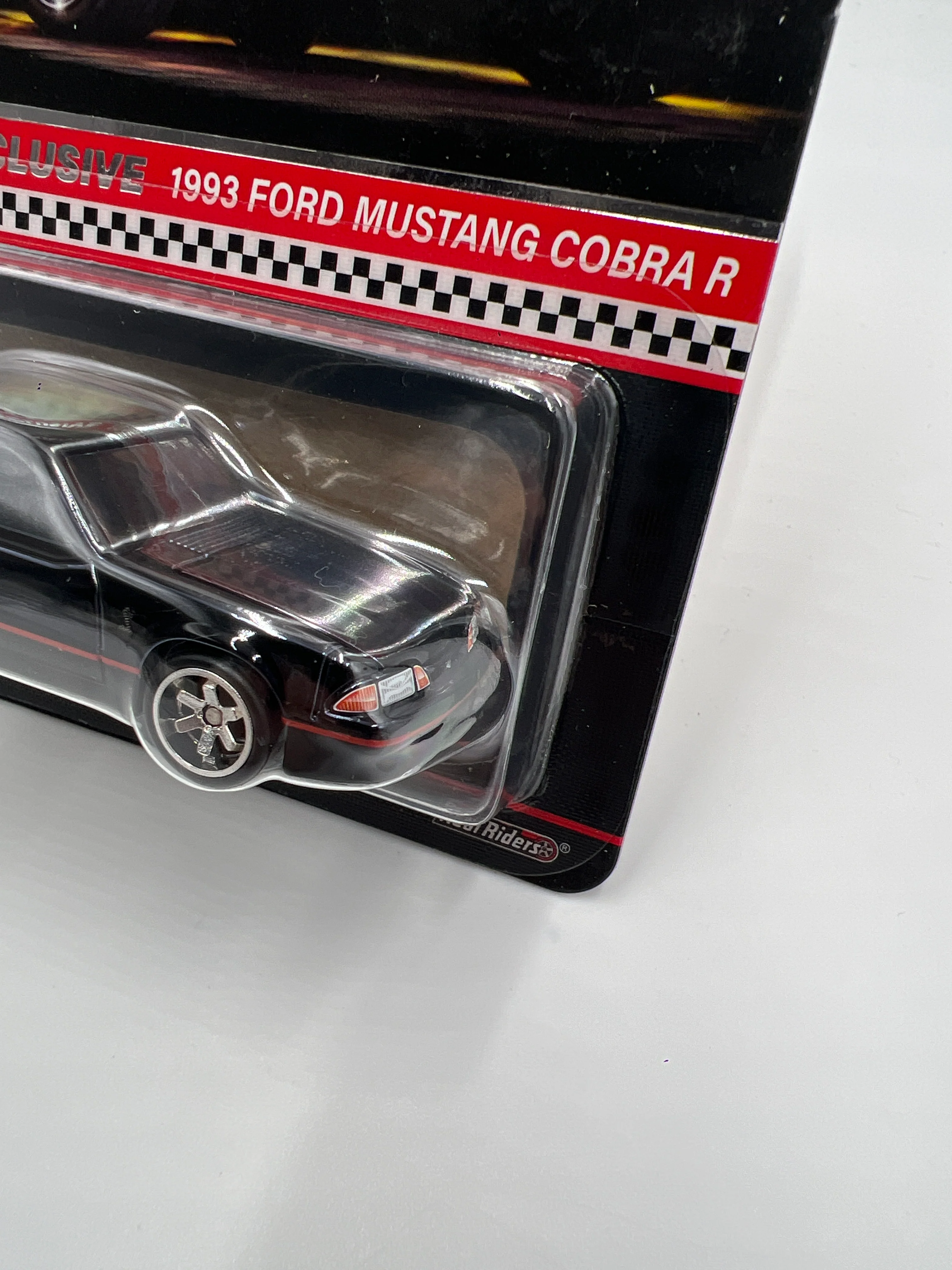 2023 Hot Wheels RLC Club Exclusive 1993 Ford Mustang Cobra R Black Exclusive W/Patch & Pin - Image 3