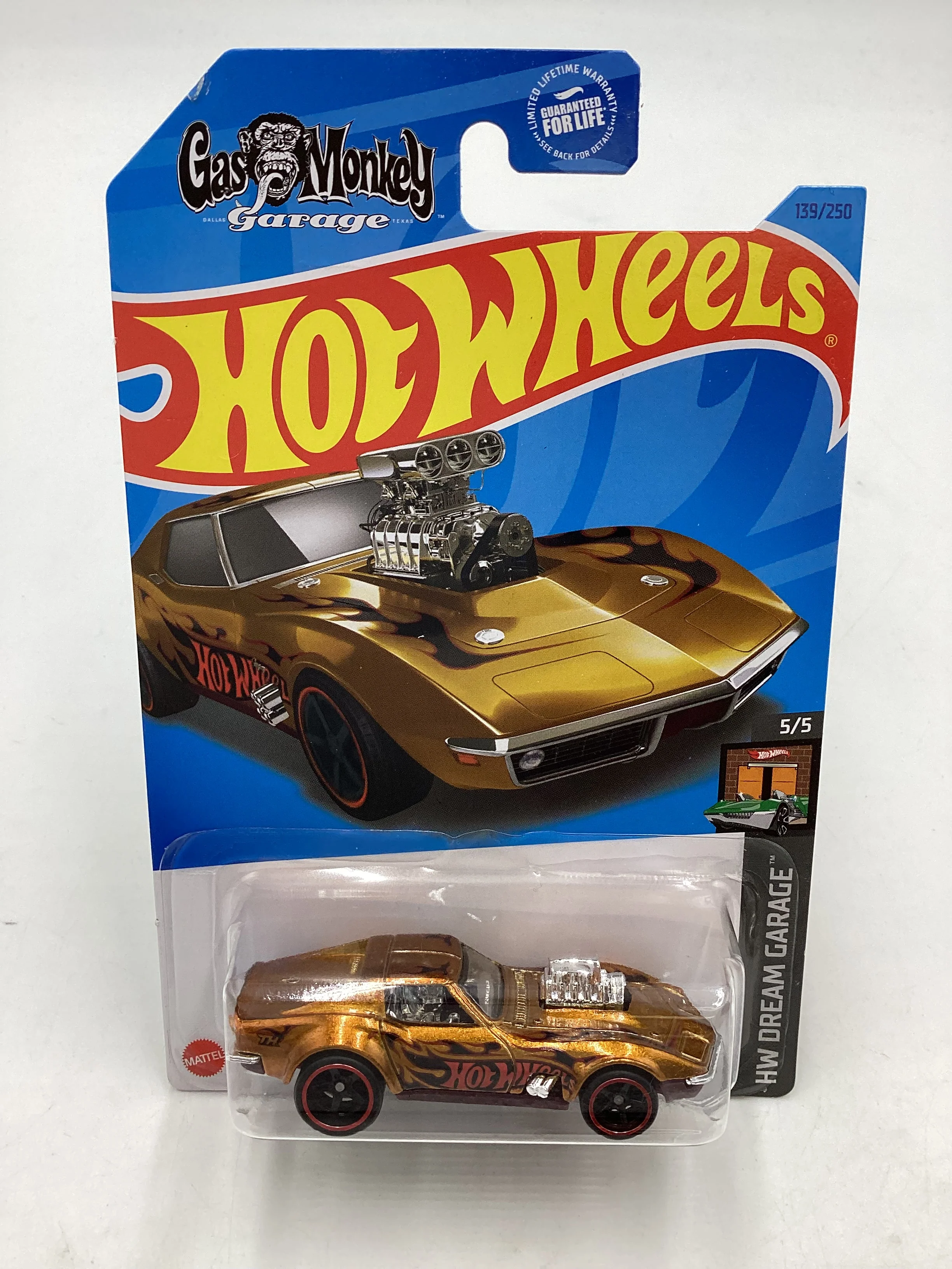 2023 Hot wheels Super treasure hunt #139 68 Corvette Gas Monkey Garage W/ Protector - Image 2