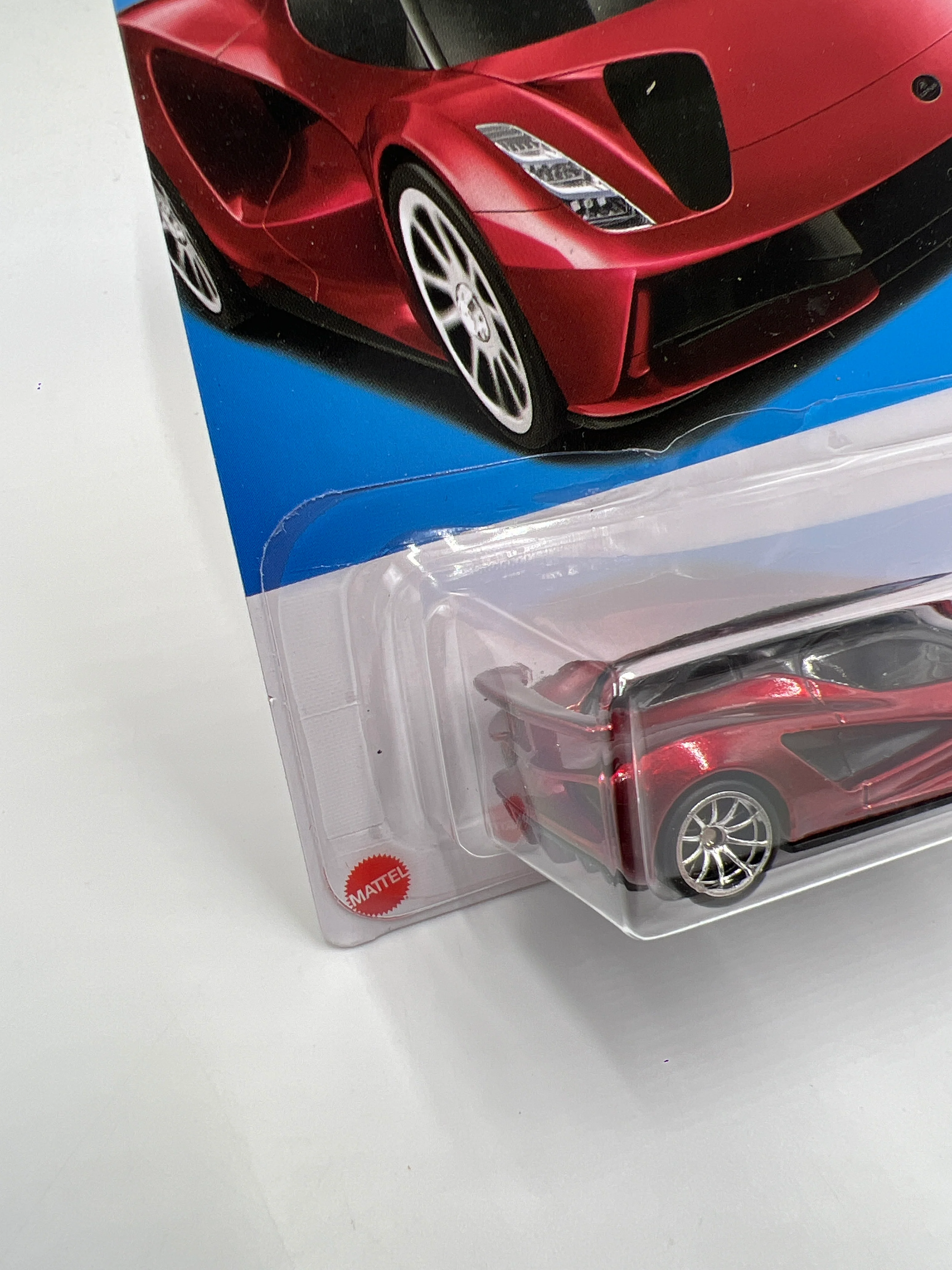 2023 Hot Wheels Factory Sealed Super Treasure Hunt #84 Lotus Evija Red W/Protector - Image 4
