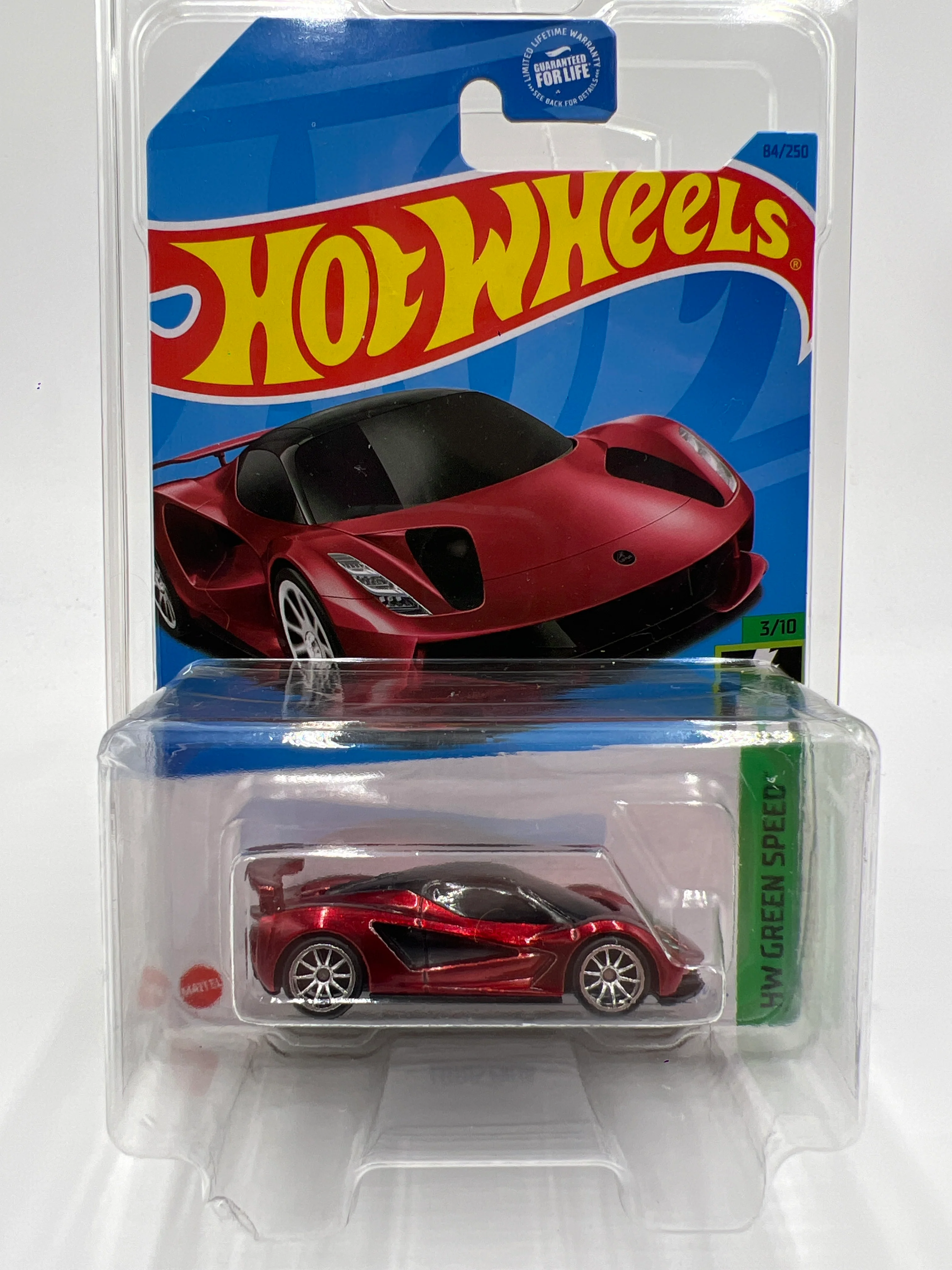 2023 Hot Wheels Super Treasure Hunt #84 Lotus Evija Red W/Protector - Image 8