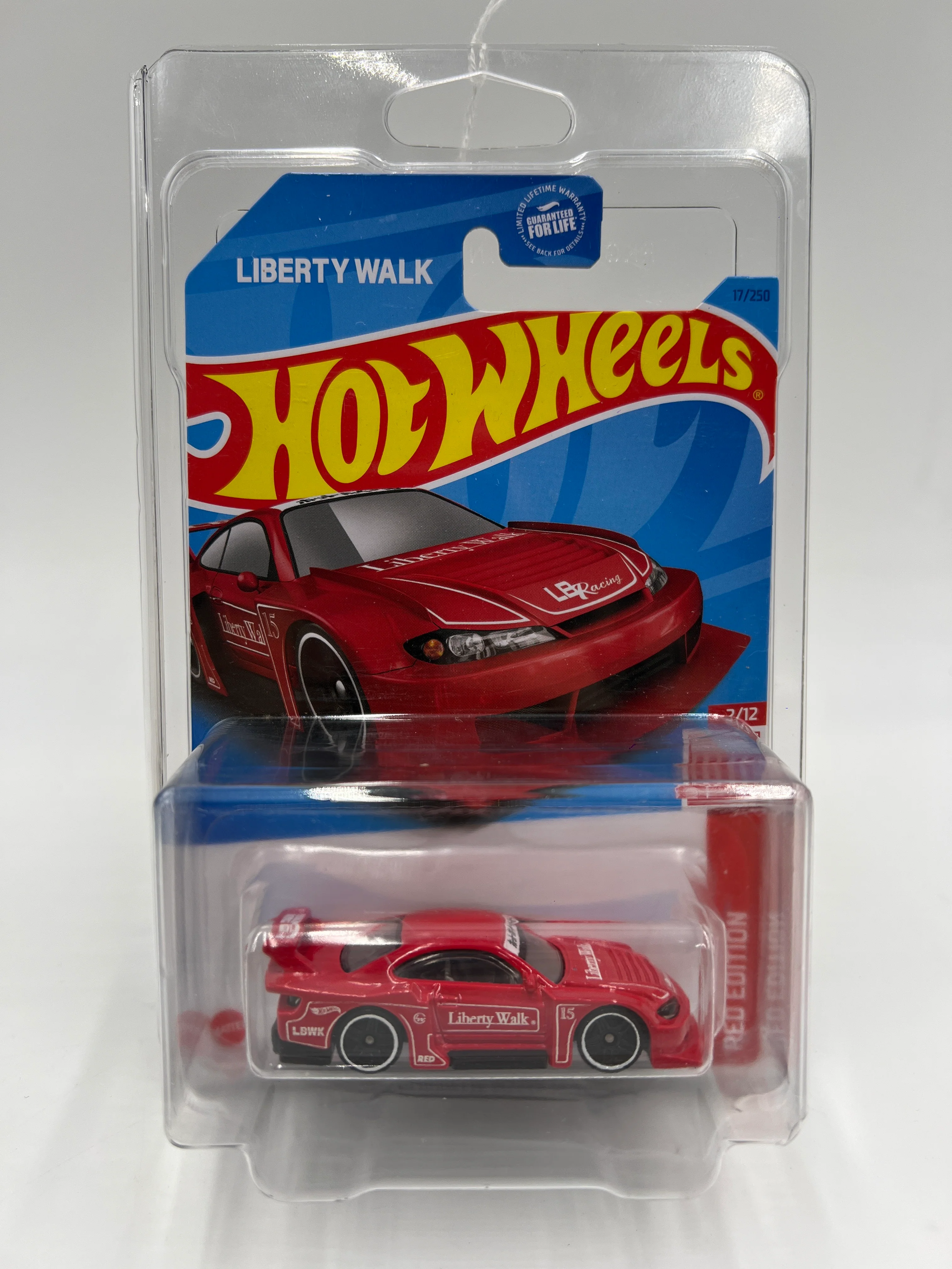 2023 Hot Wheels Target Exclusive Red Edition #17 LB Super Silhouette Nissan Silvia S15 Red W/Protector - Image 7