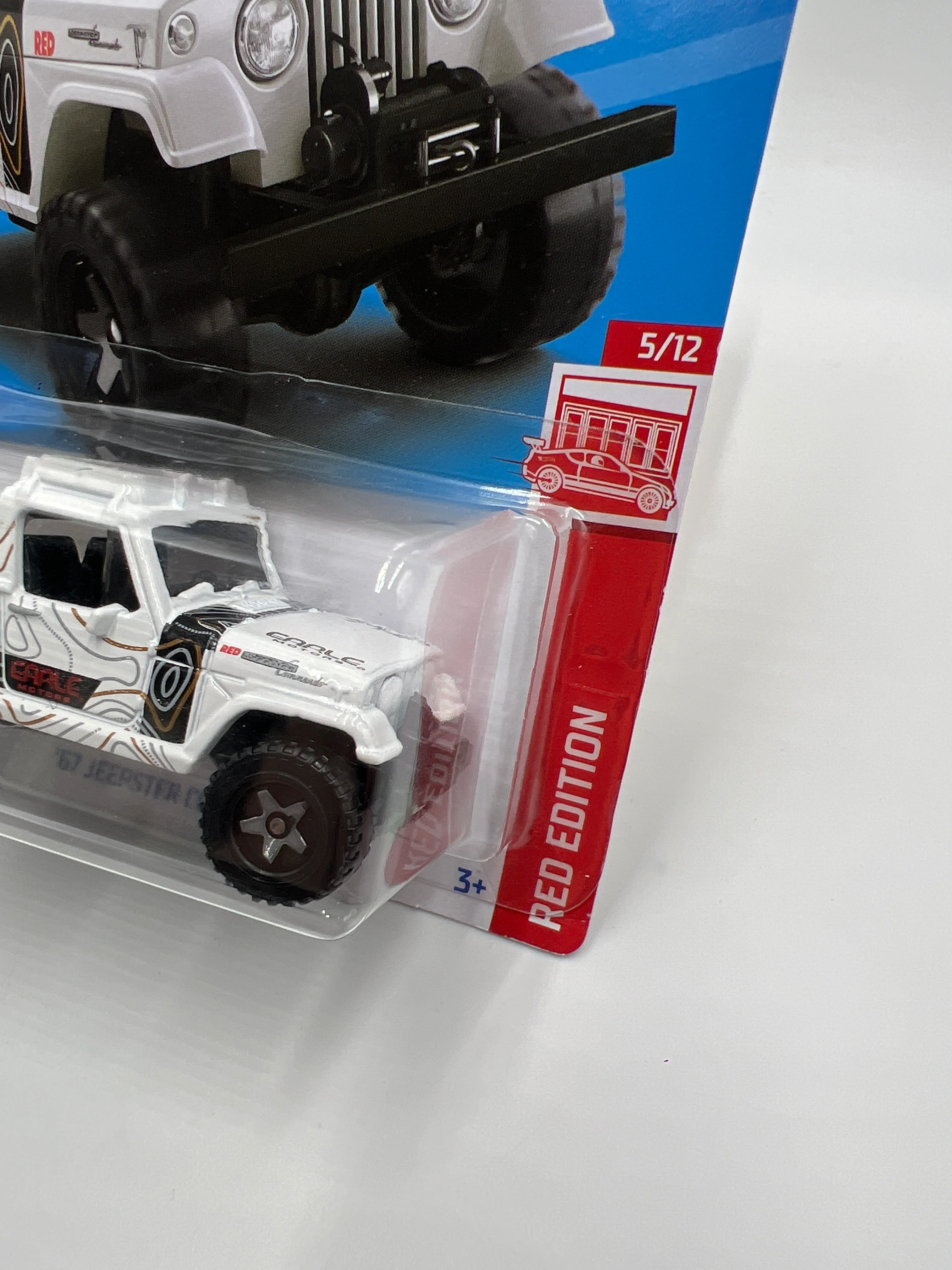 2023 Hot Wheels Target Exclusive Red Edition #94 67 Jeepster Commando White - Image 3