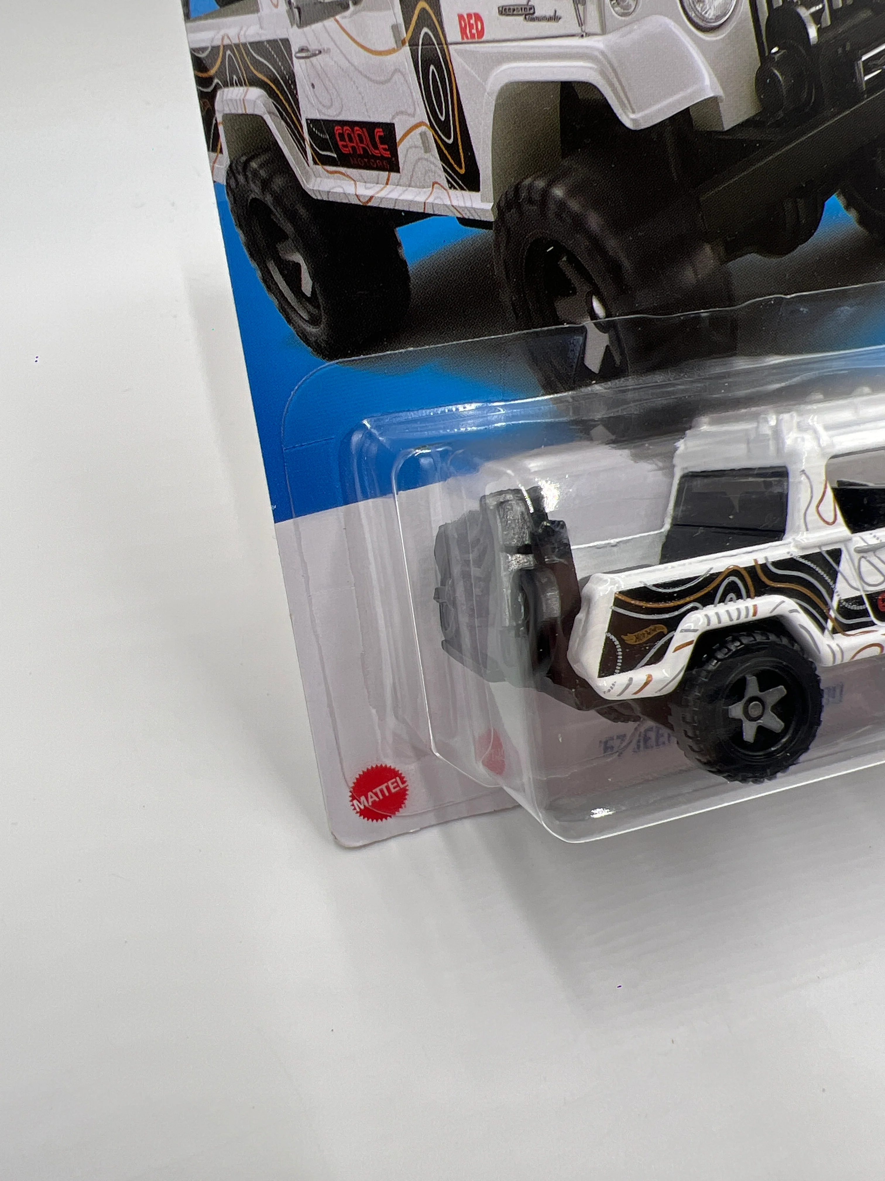 2023 Hot Wheels Target Exclusive Red Edition #94 67 Jeepster Commando White - Image 4