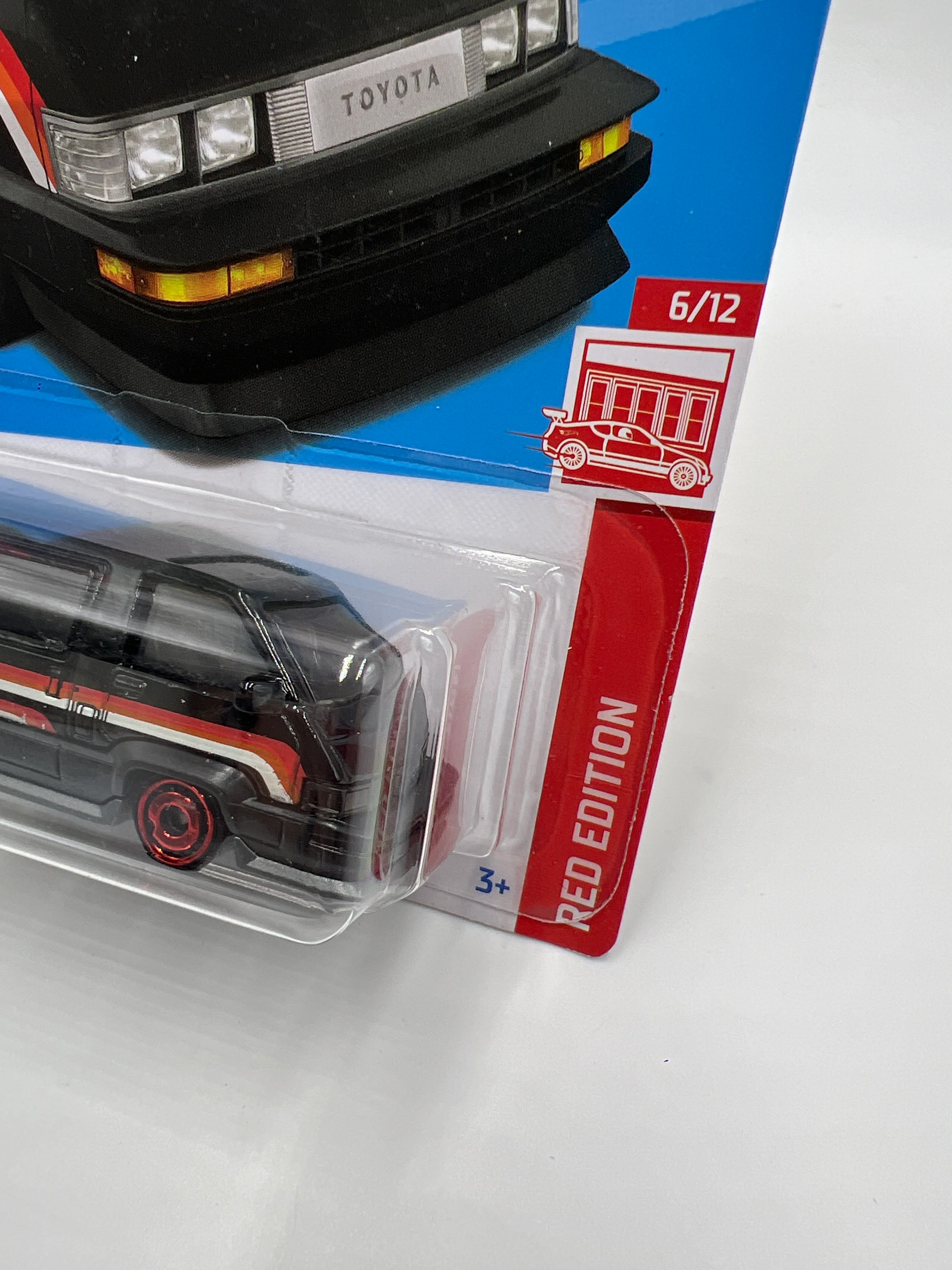 2023 Hot Wheels Target Exclusive Red Edition #95 1986 Toyota Van Black 145G - Image 3