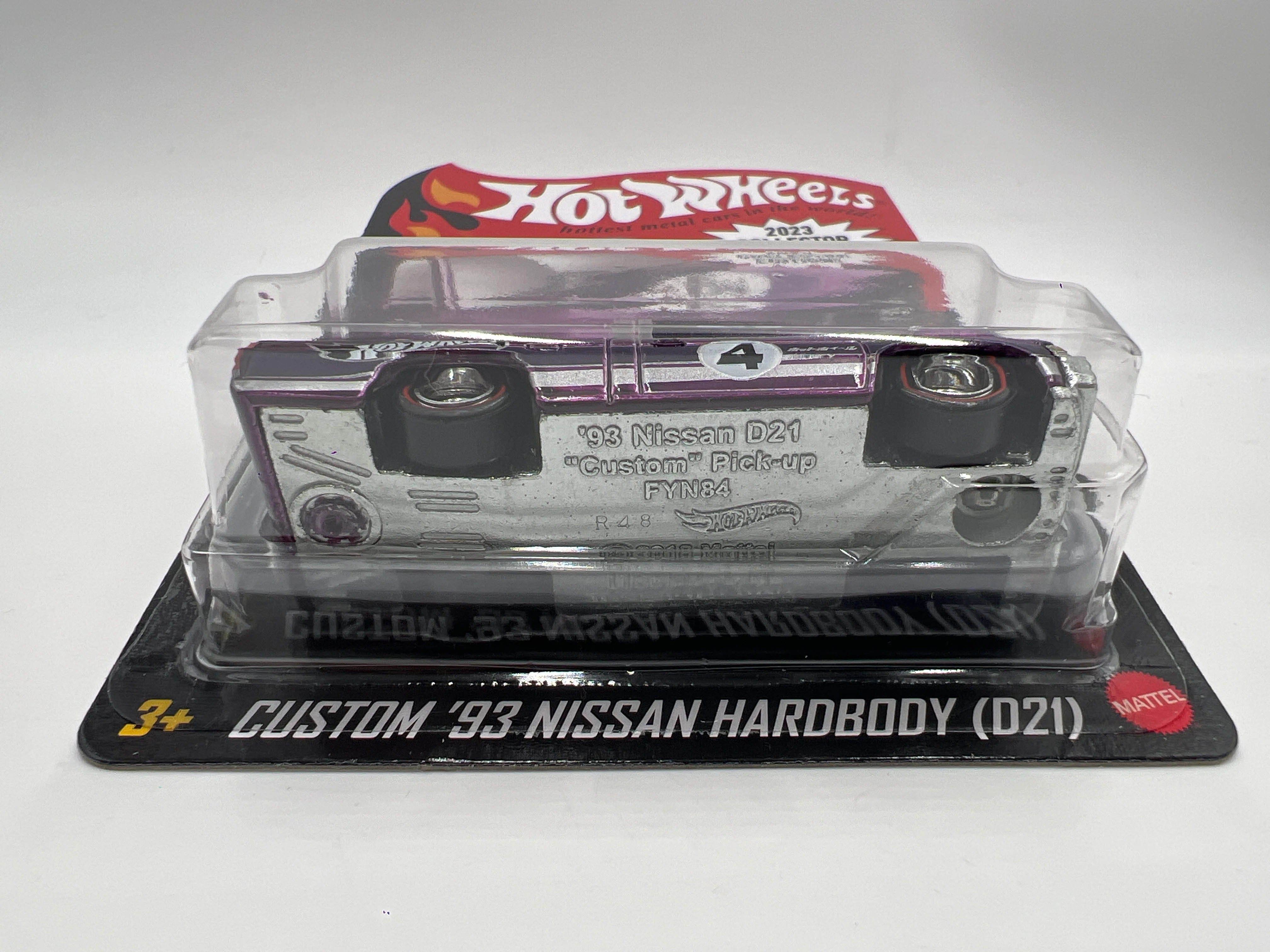 2023 Hot Wheels Target Mail In #4 Custom 93 Nissan Hardbody D21 Purple W/ Protector - Image 5