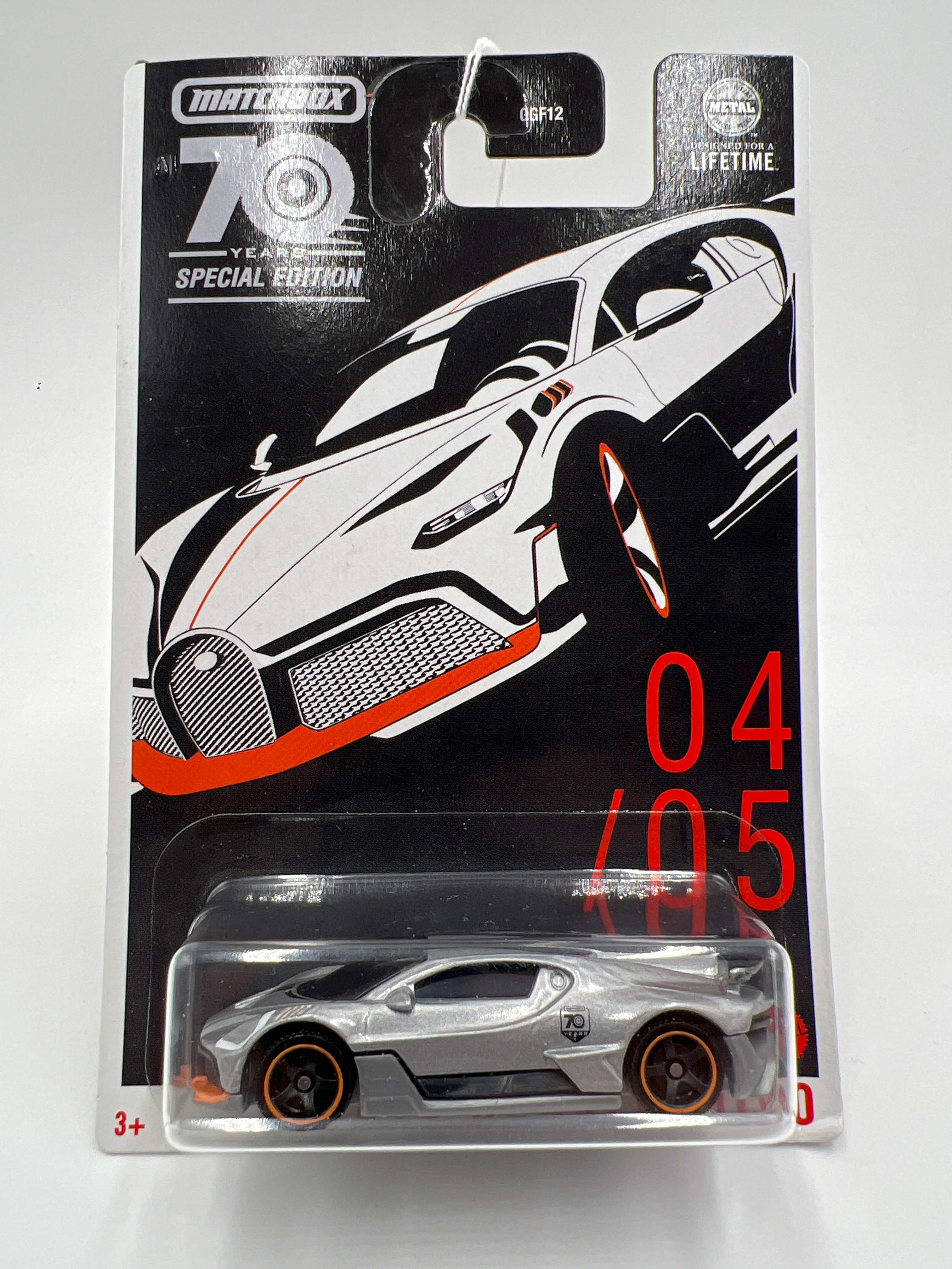 Matchbox 70 Years Special Edition #4 2018 Bugatti Divo Silver 56i - Image 2