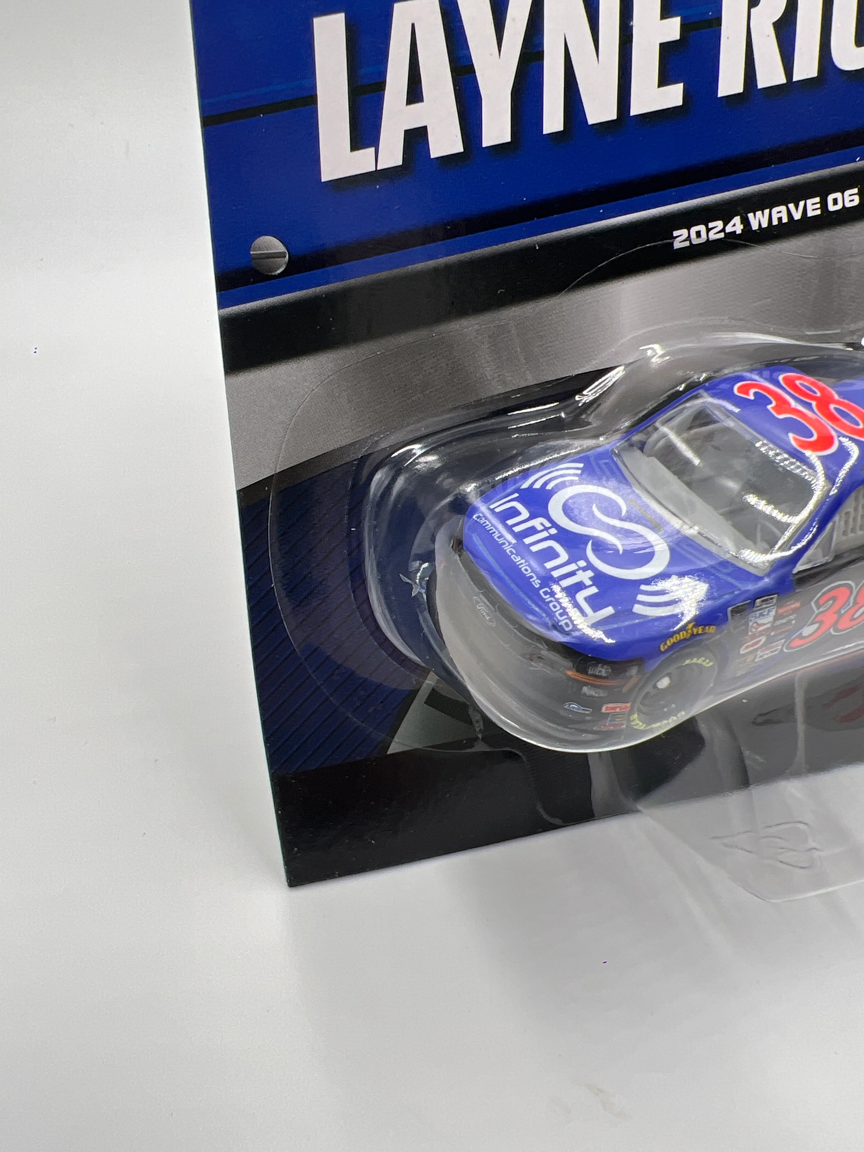 2024 Nascar Authentics Wave 6 #38 Layne Riggs Blue - Image 5