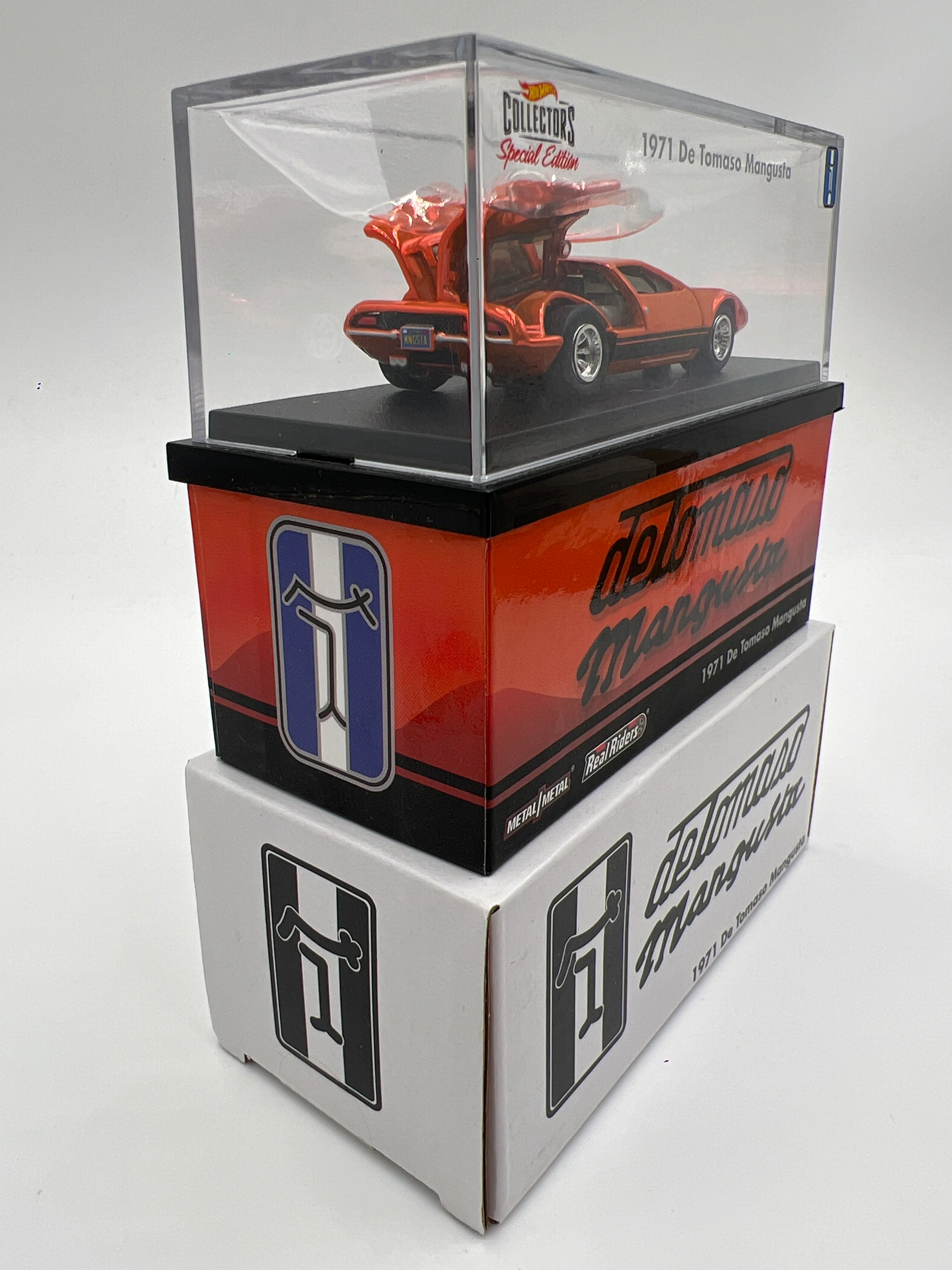 2021 Hot Wheels RLC 1971 De Tomaso Mangusta Orange 14280/20000 - Image 6