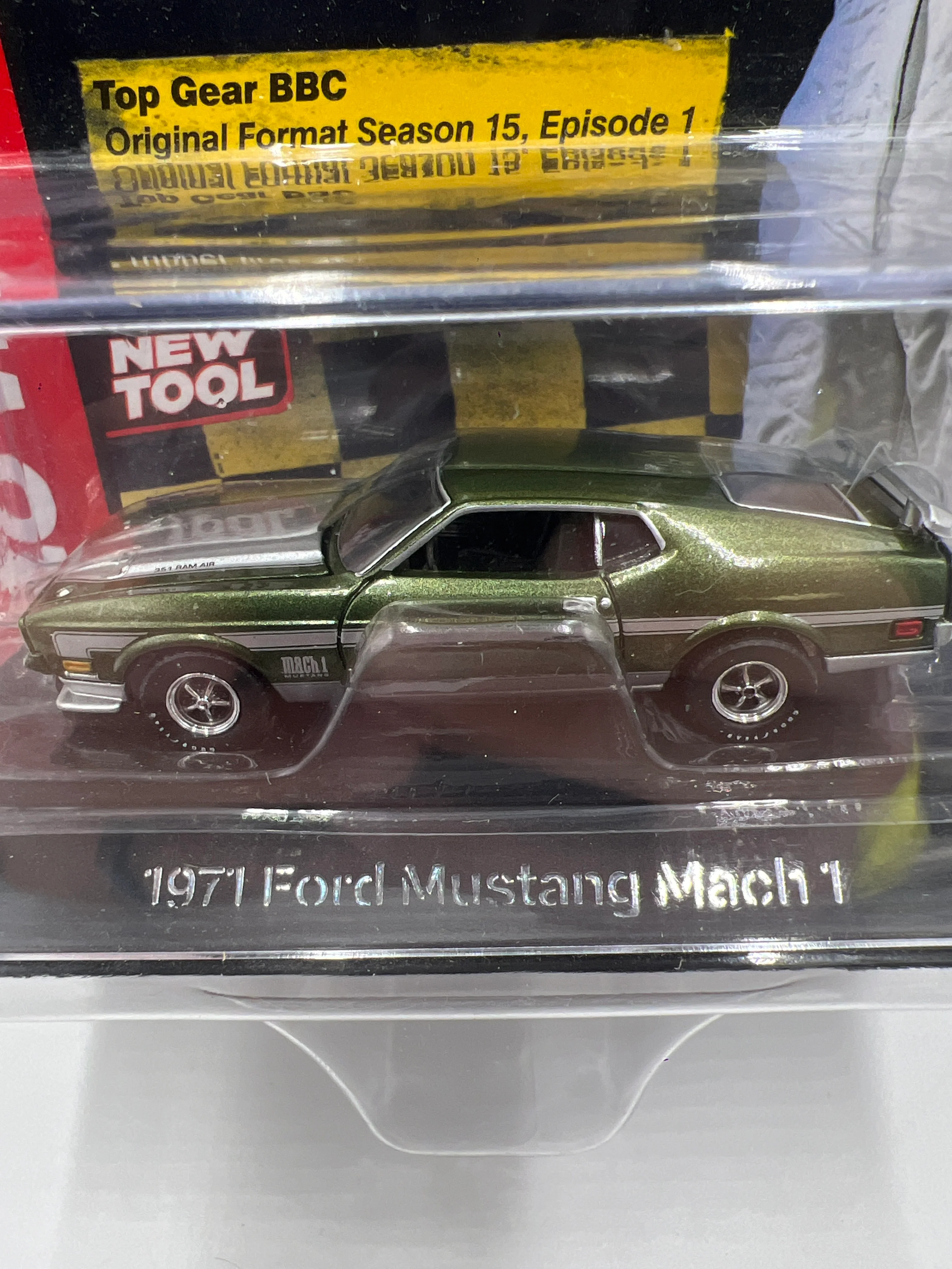 Auto World Top Gear #2 1971 Ford Mustang Mach 1 Green 182C - Image 3