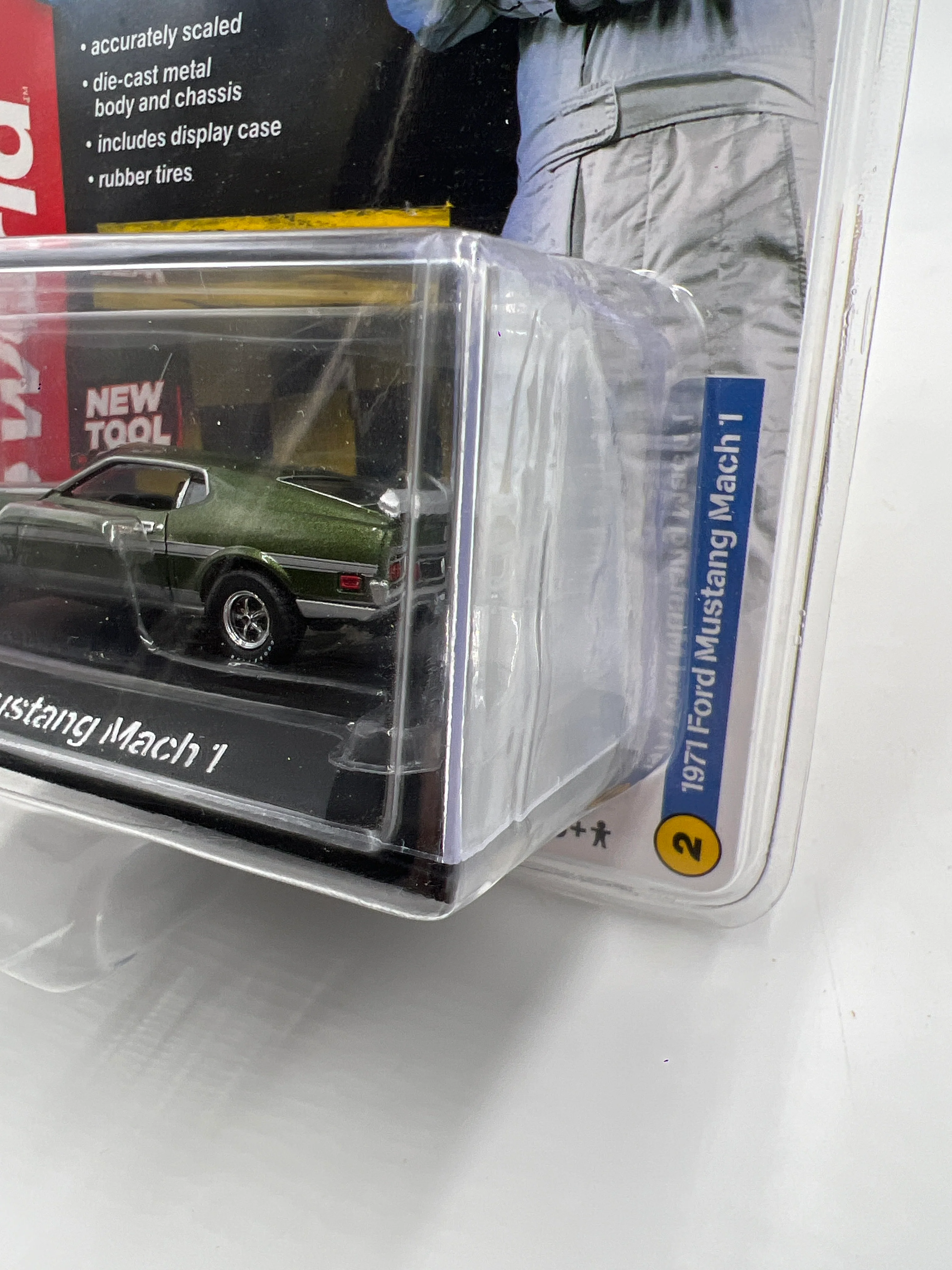 Auto World Top Gear #2 1971 Ford Mustang Mach 1 Green 182C - Image 4