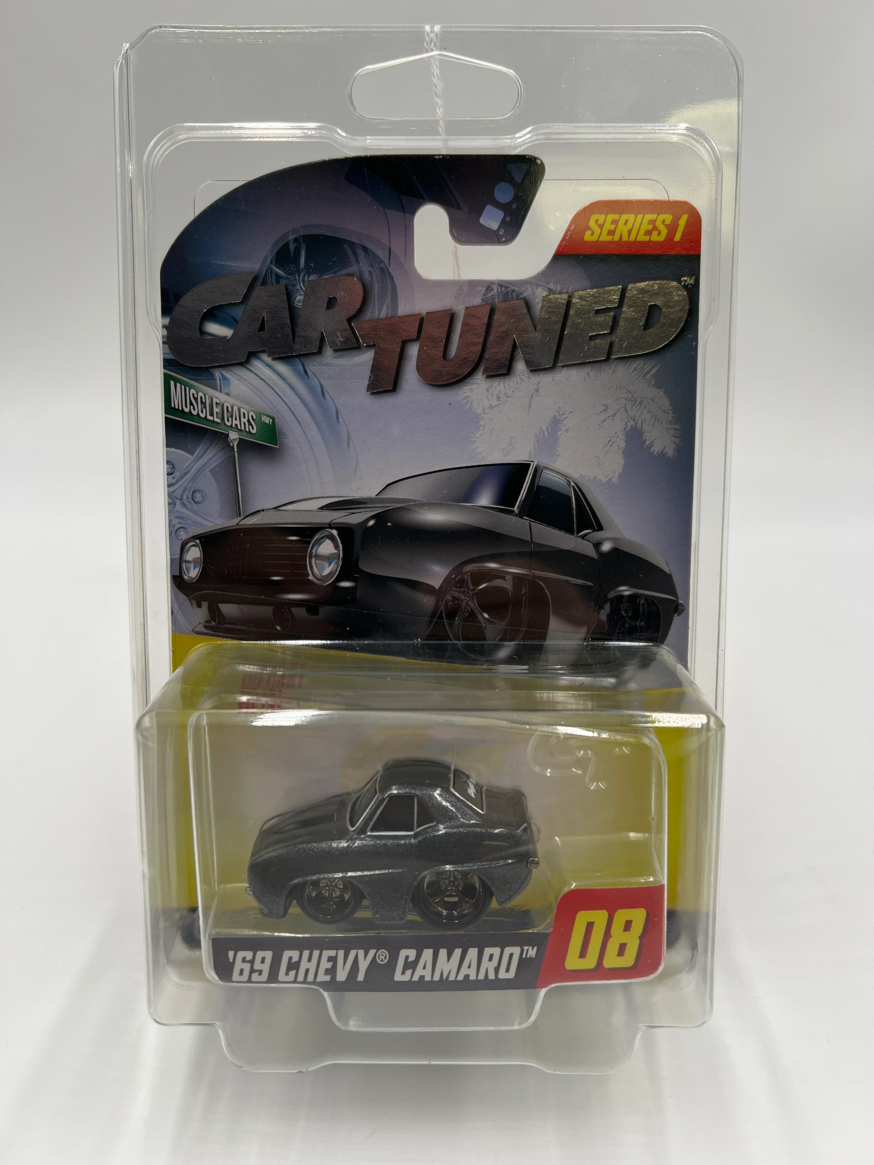 2024 Car Tuned Muscle Cars Series 1 #08 69 Chevy Camaro Black Walgreens Exclusive W/Protector VHTF - Image 7