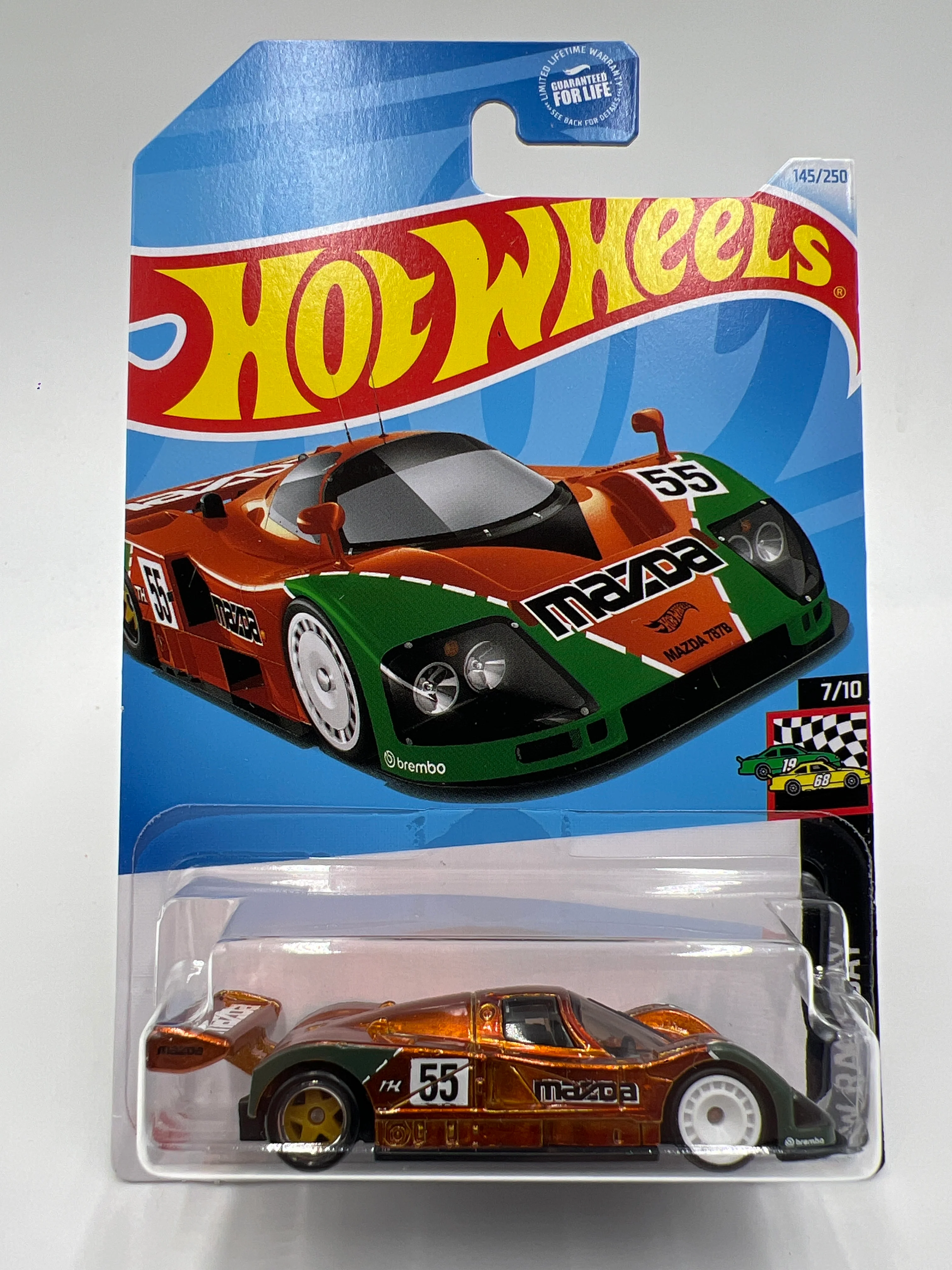 2024 Hot Wheels Super Treasure Hunt #144 Mazda 787B Orange W/Protector - Image 2