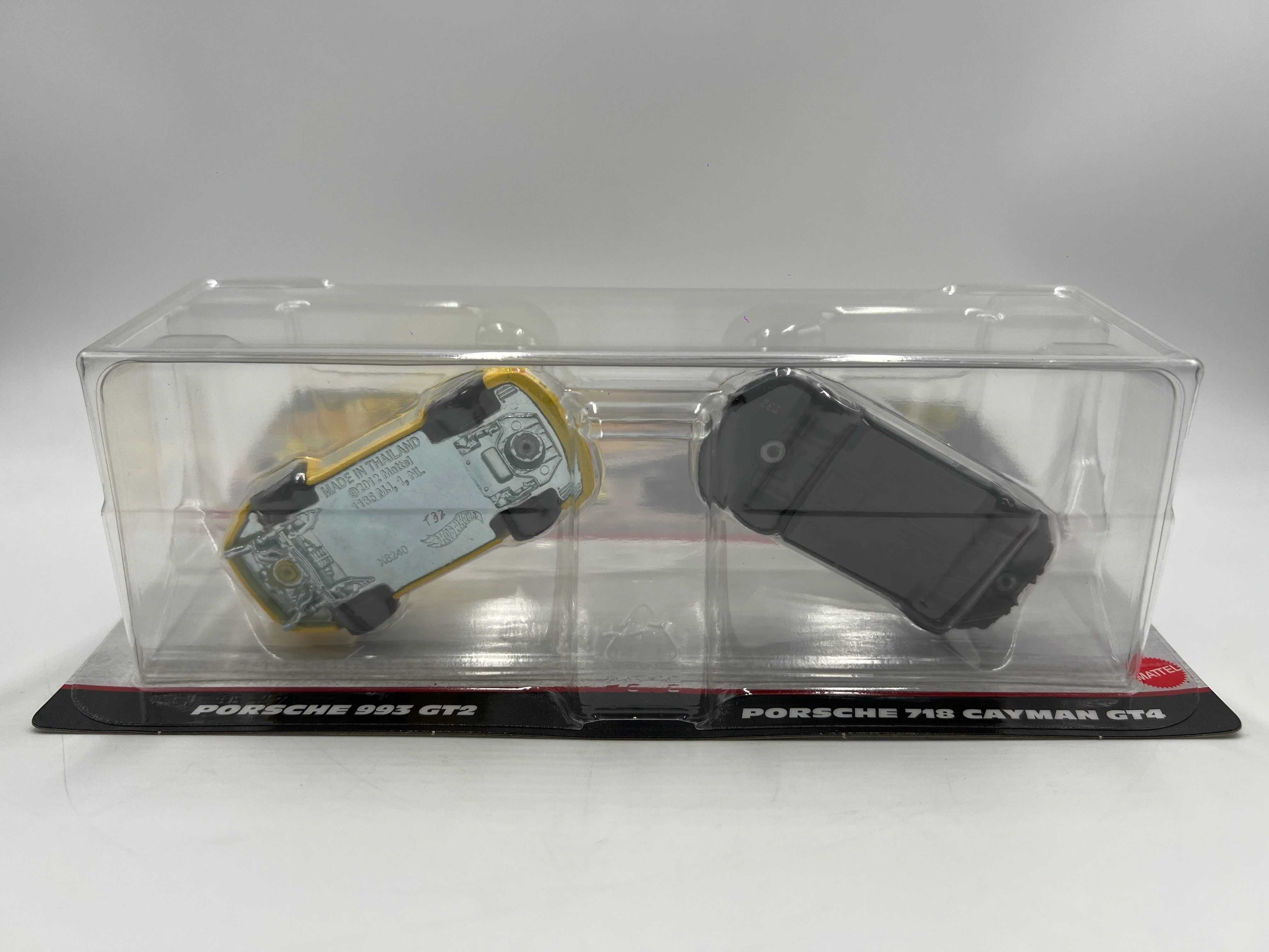 2025 Hot Wheels Car Culture Target 2 Pack Porsche 993 GT2 Yellow & Porsche 718 Cayman GT4 Gray 281B - Image 7