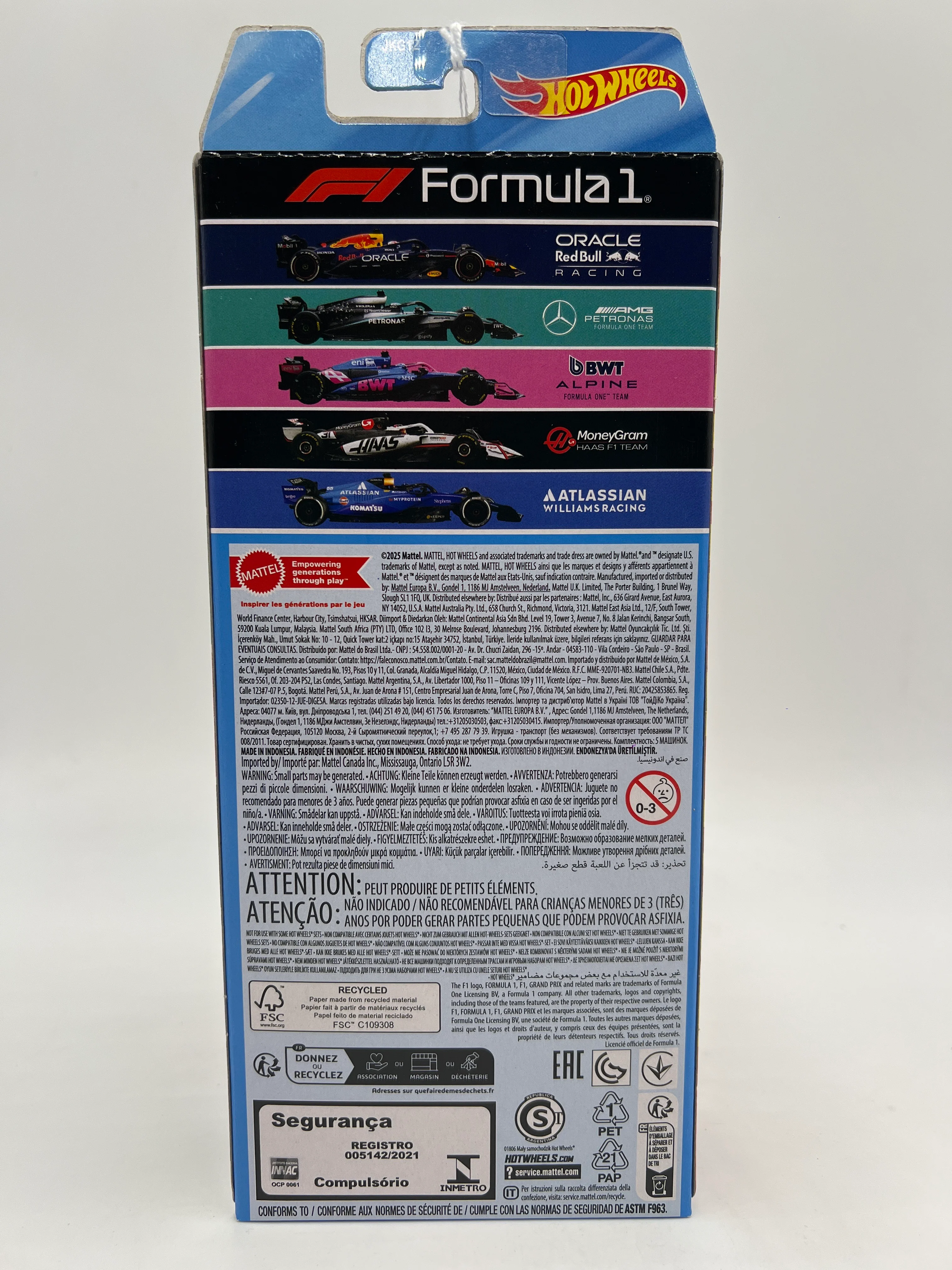 2026 Hot Wheels F1 2025 Formula 1 Red Bull/AMG/BWT/Haas/Williams - Image 2