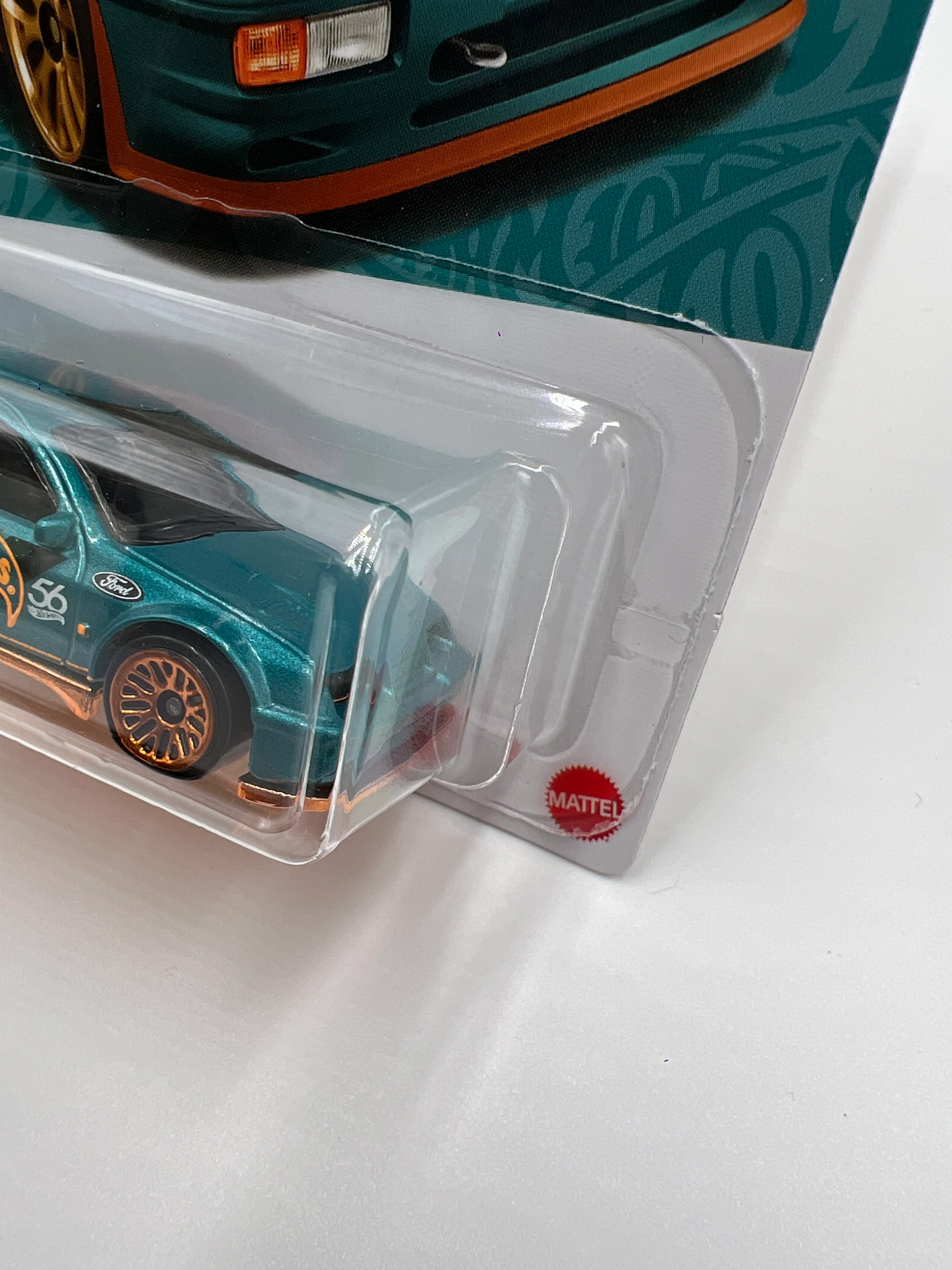 2024 Hot Wheels 56th Anniversary Pearl and Chrome #1 87 Ford Sierra Cosworth 155A - Image 4
