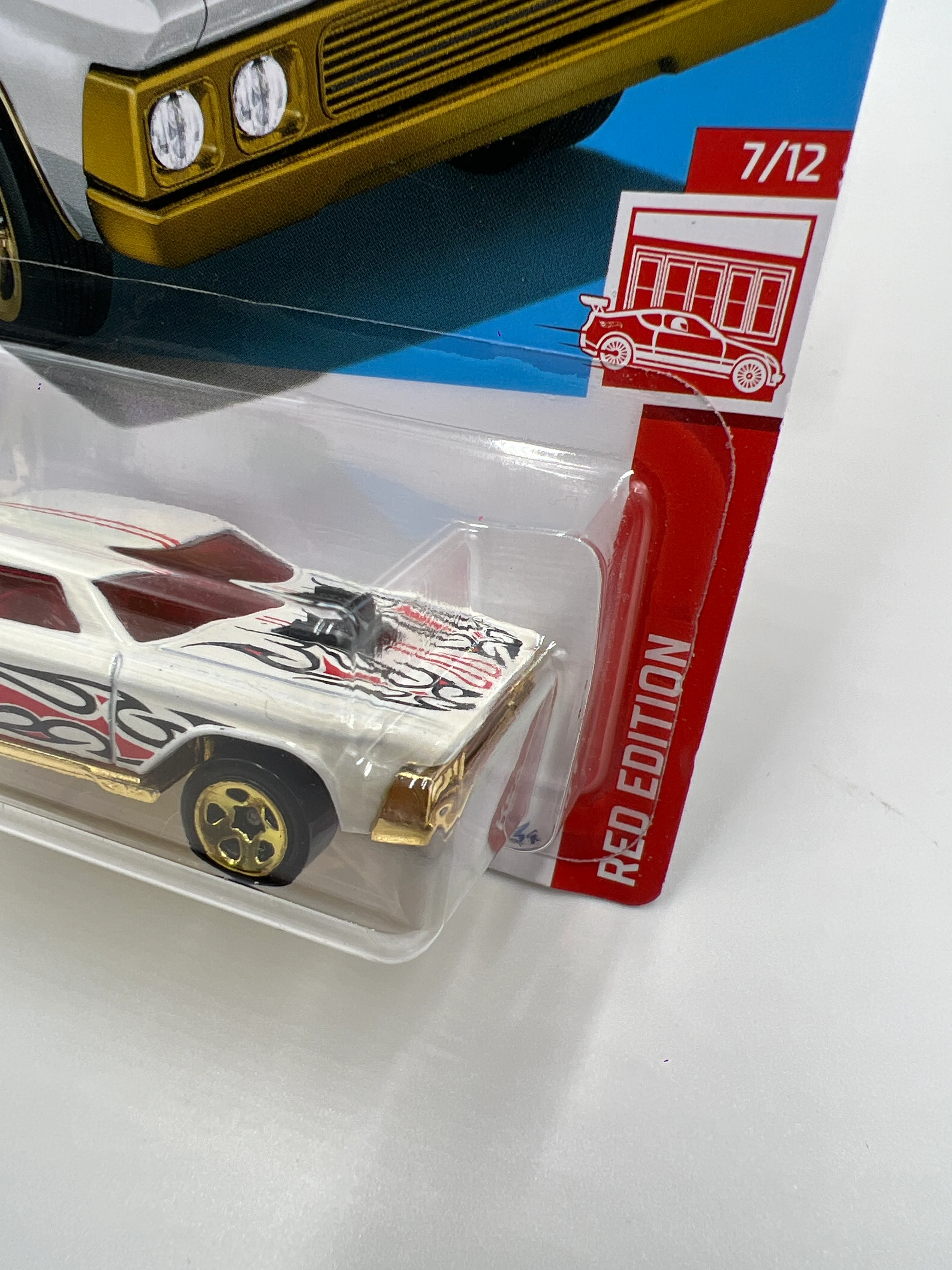 2024 Hot Wheels #113 Target Red Edition Layin Lowrider White 147F - Image 3
