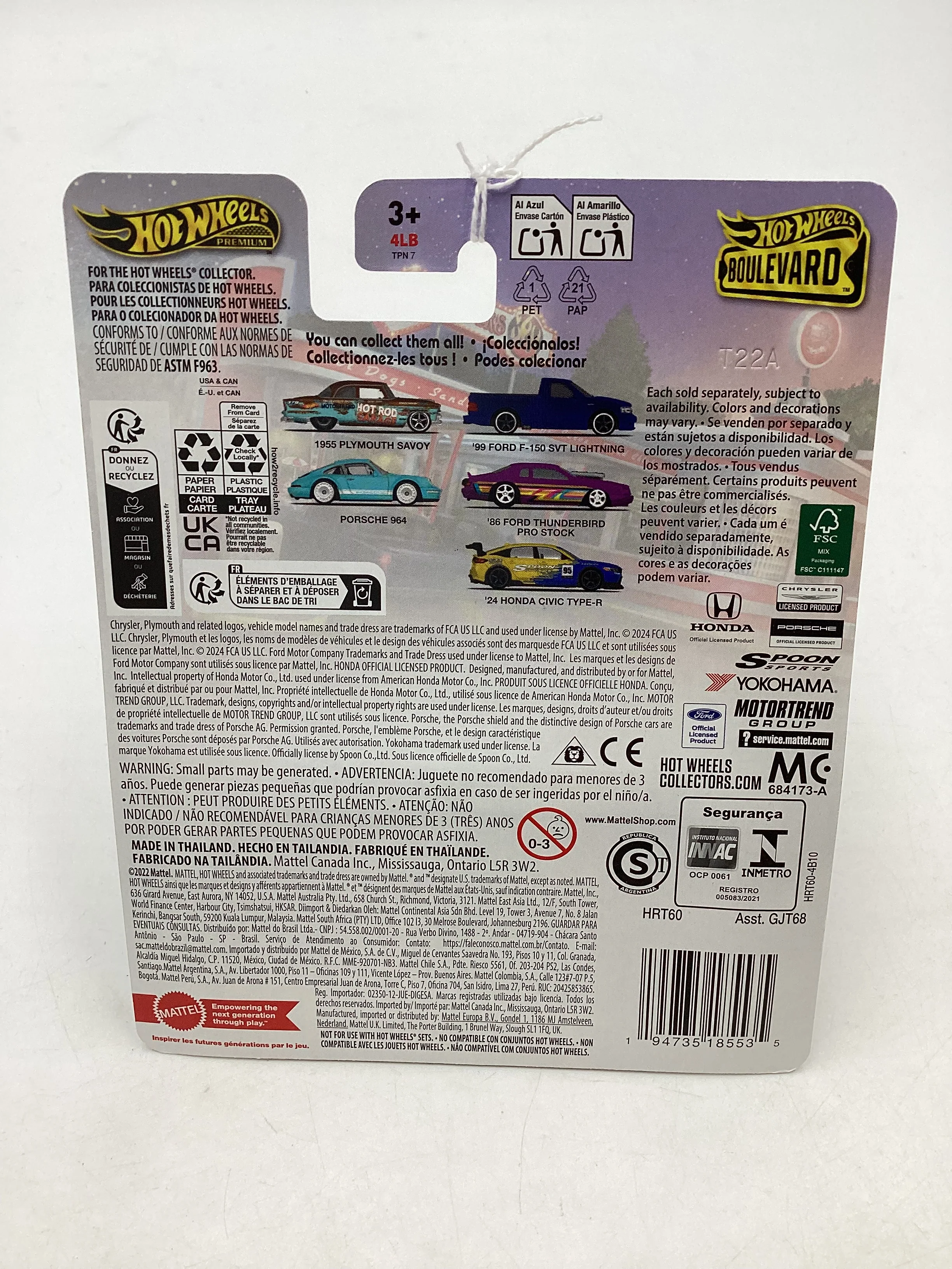 2024 Hot Wheels Boulevard #102 99 Ford F-150 SVT Lightning 260F - Image 7