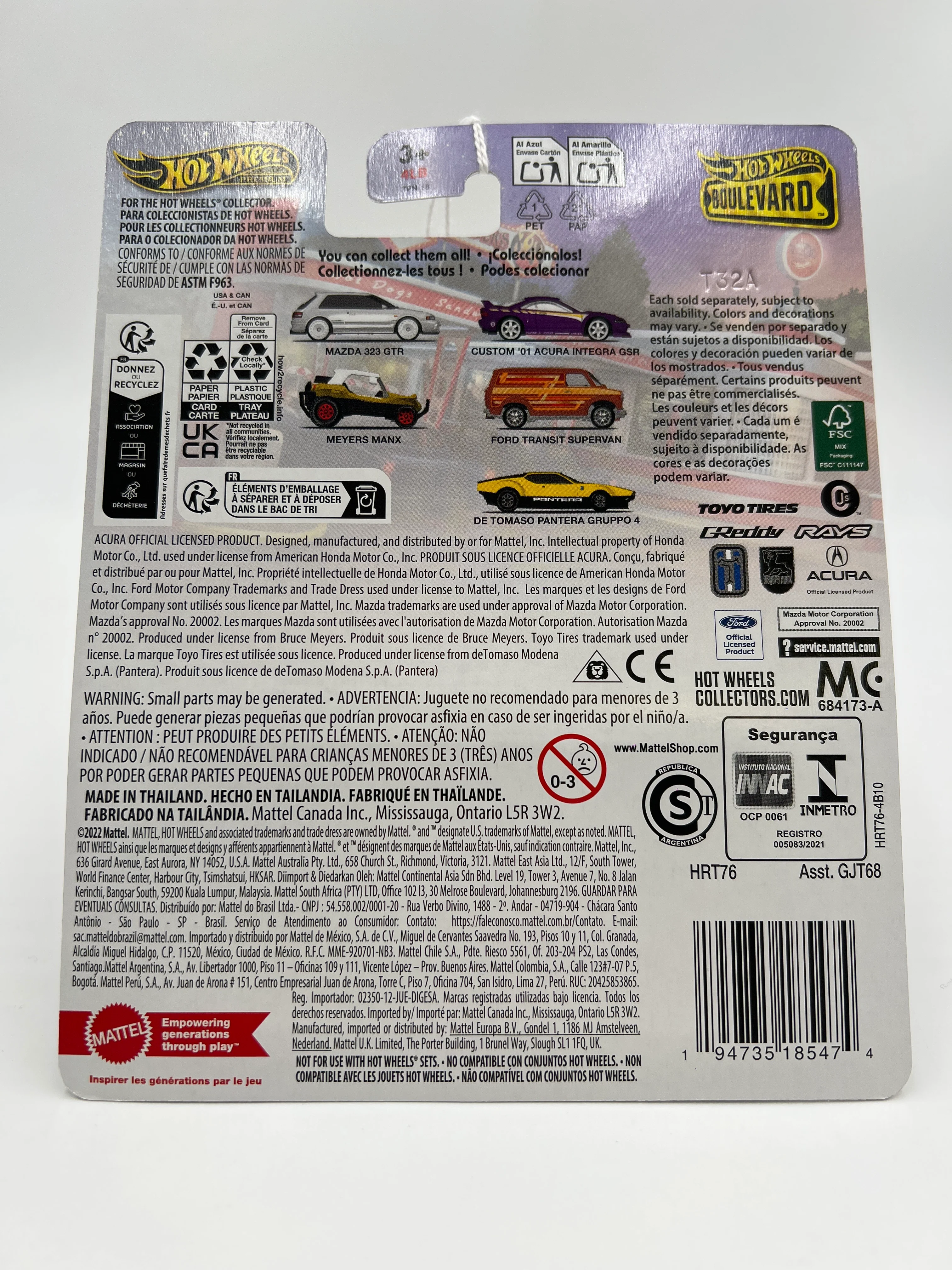 2024 Hot Wheels Boulevard #109 Ford Transit Supervan 262F - Image 6