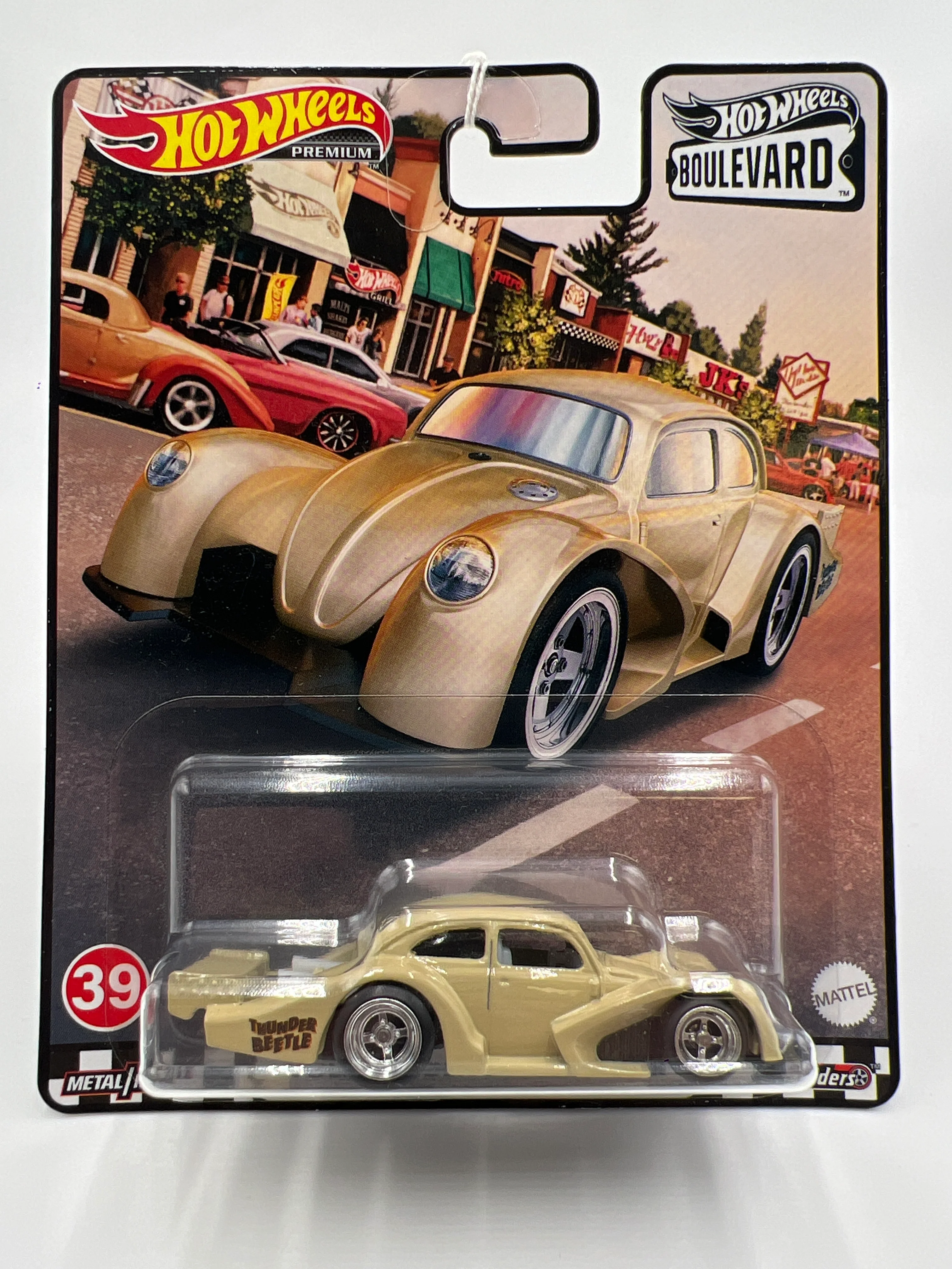 Hot Wheels Boulevard #39 Volkswagen Kafer Racer Tan Cracked Blister 262E - Image 2